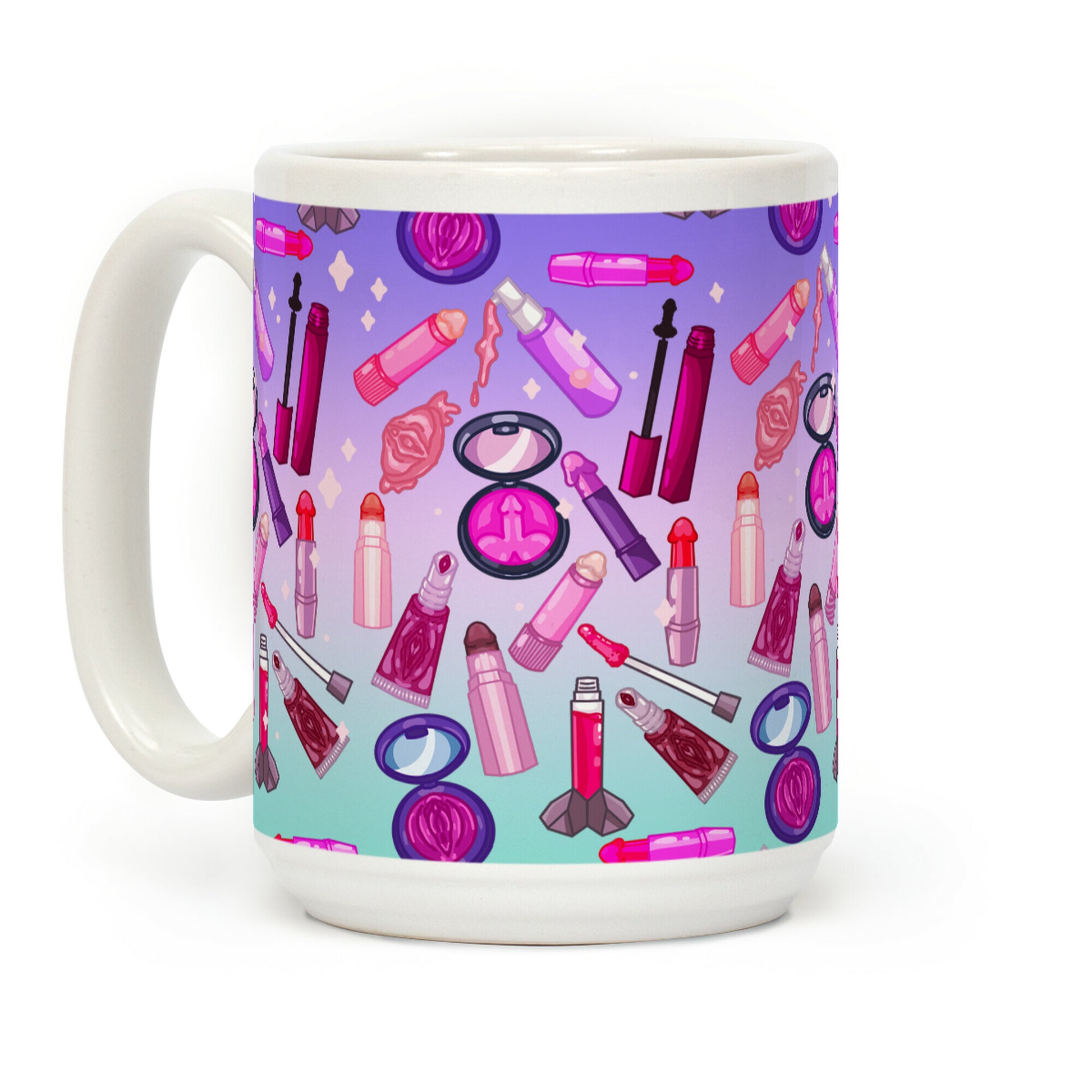 NSFW Makeup Pattern Coffee Mug