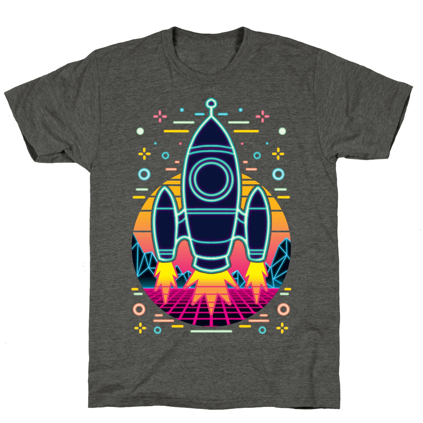 Synthwave Space Exploration Unisex Triblend Tee