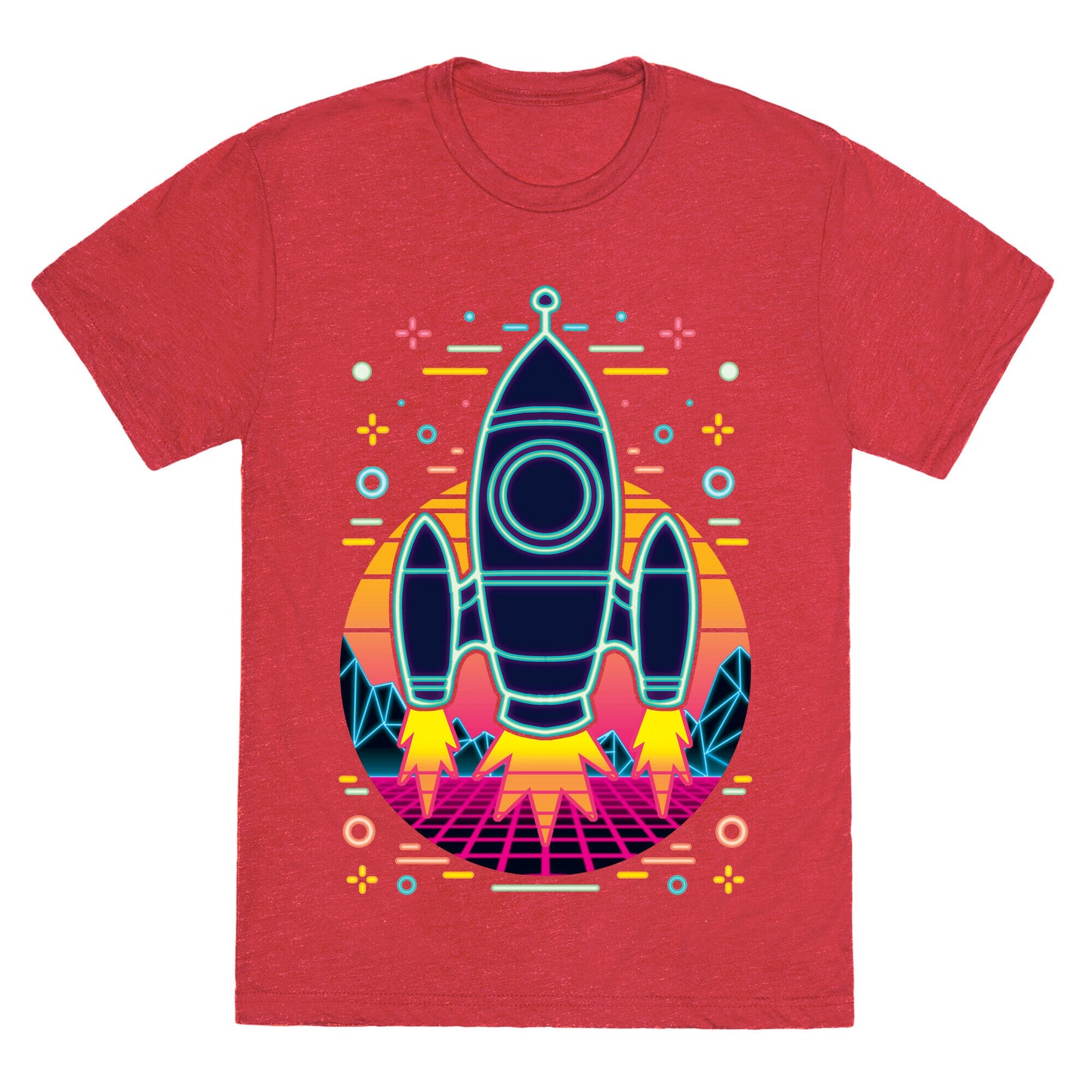 Synthwave Space Exploration Unisex Triblend Tee
