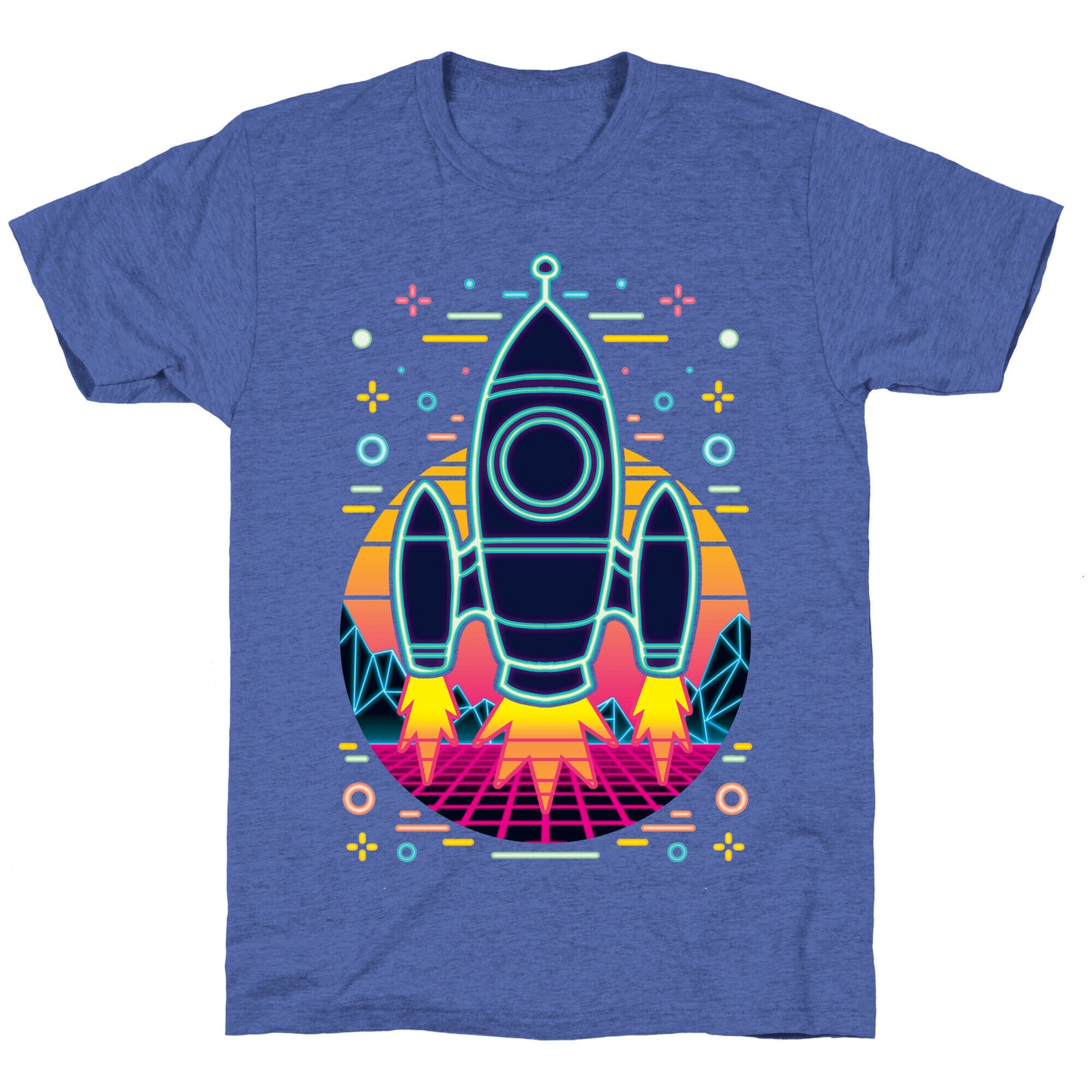 Synthwave Space Exploration Unisex Triblend Tee