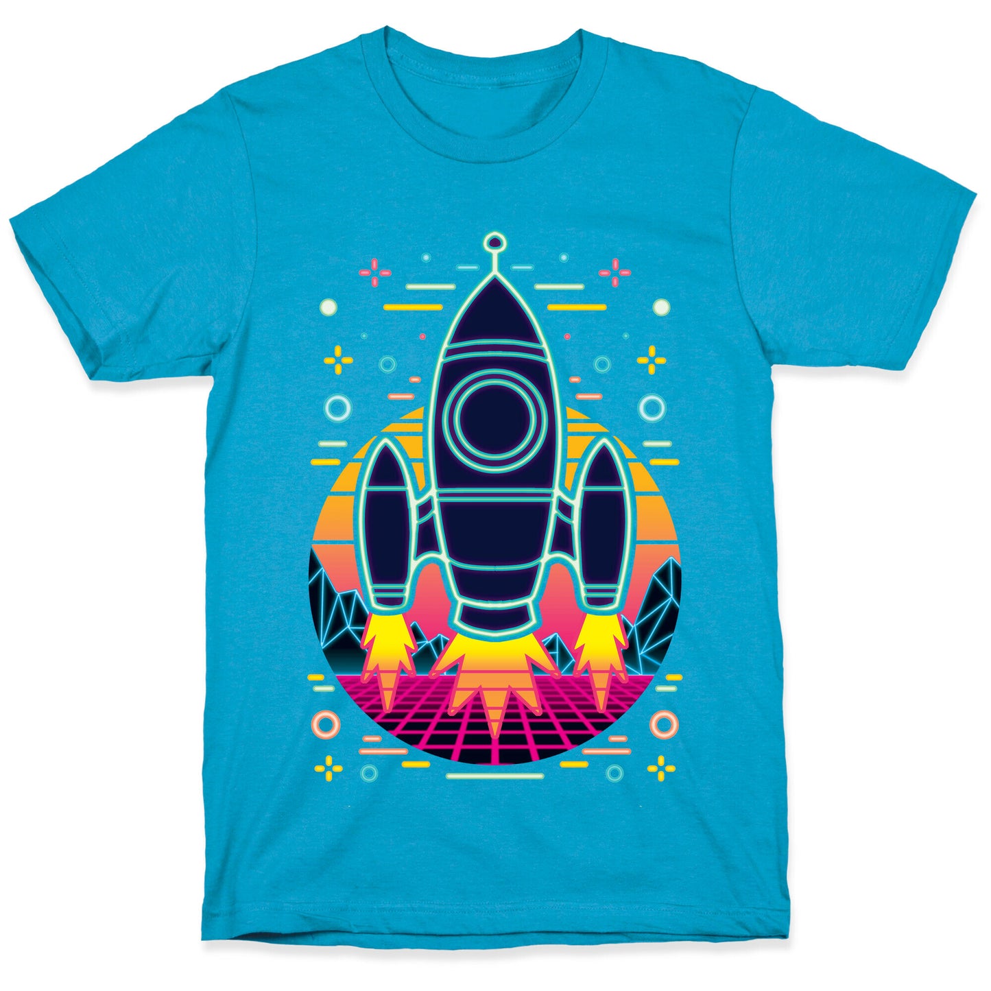 Synthwave Space Exploration Unisex Triblend Tee