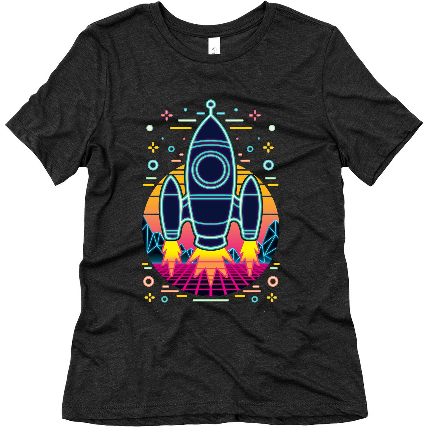 Synthwave Space Exploration Women's Triblend Tee