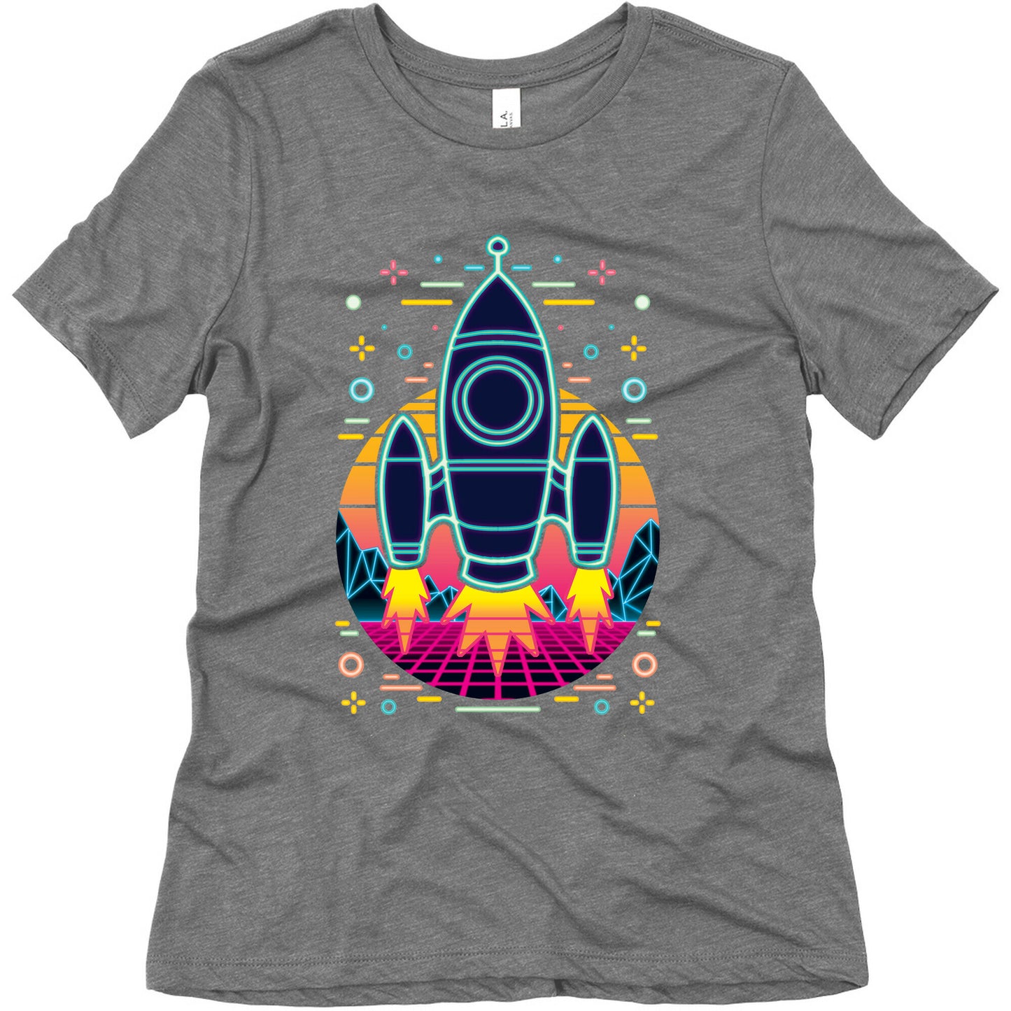 Synthwave Space Exploration Women's Triblend Tee