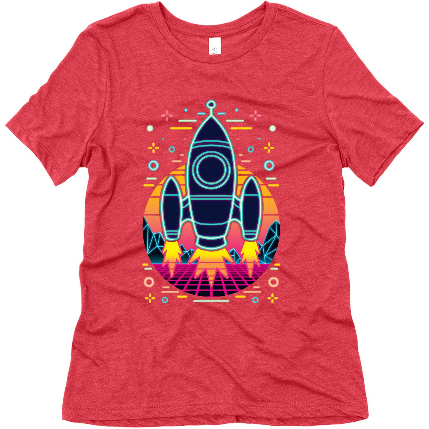 Synthwave Space Exploration Women's Triblend Tee