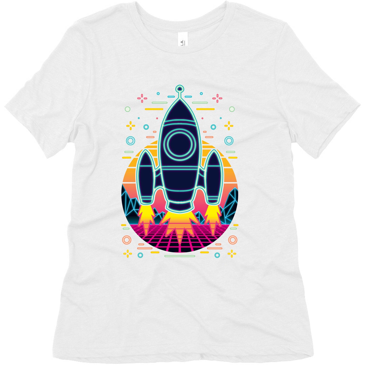 Synthwave Space Exploration Women's Triblend Tee