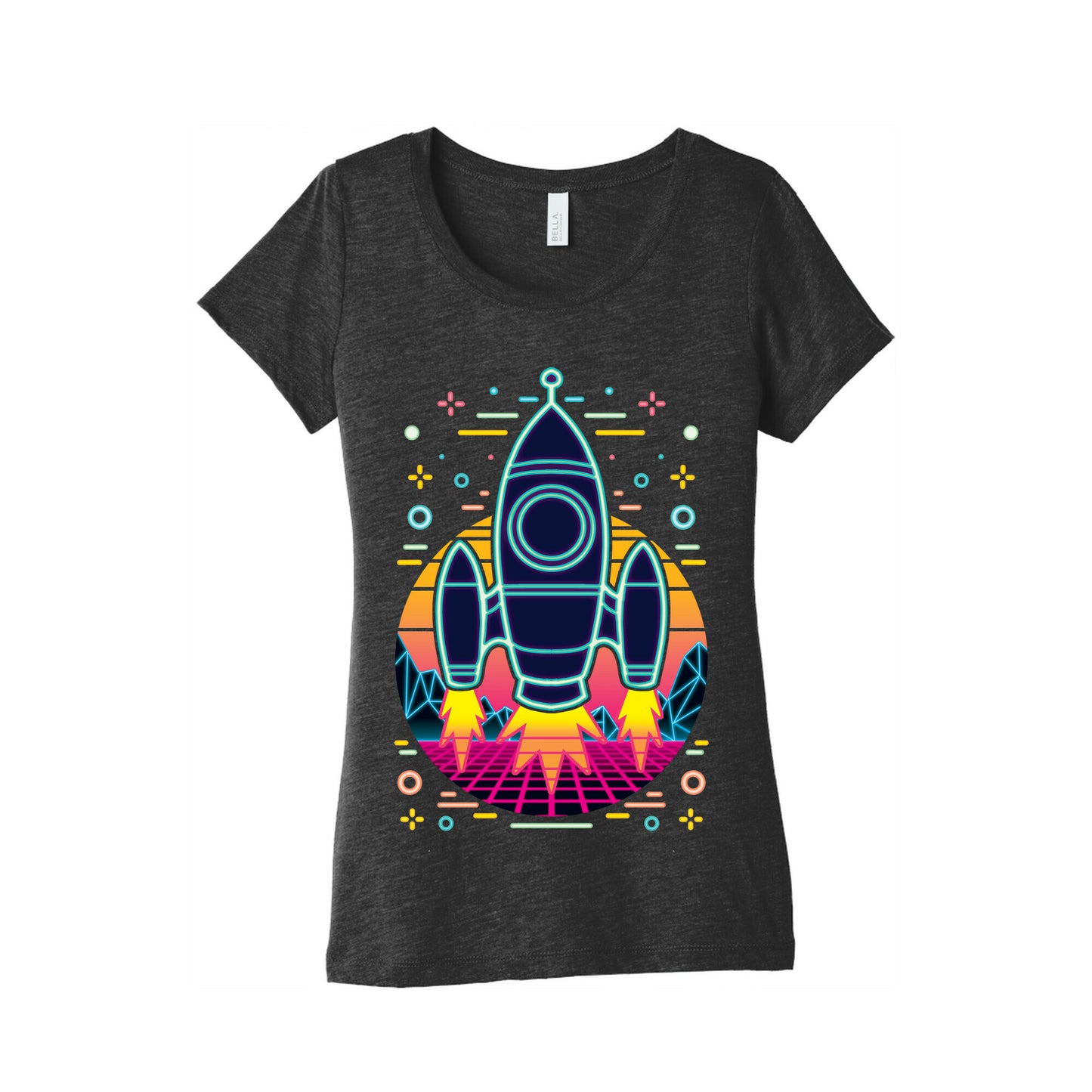 Synthwave Space Exploration Women's Triblend Tee