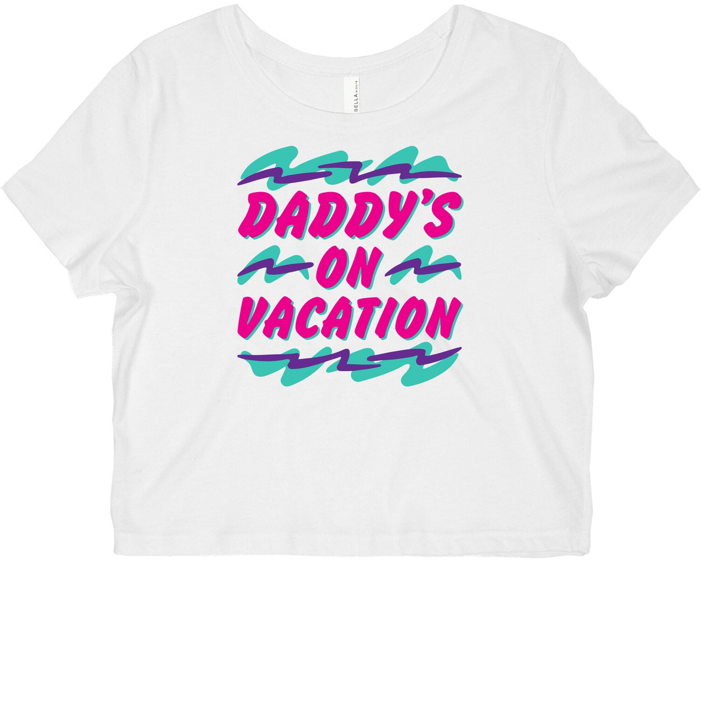 Daddy's On Vacation Graphic Baby Tee