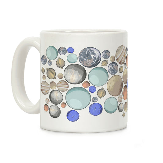 Planets Pattern Coffee Mug