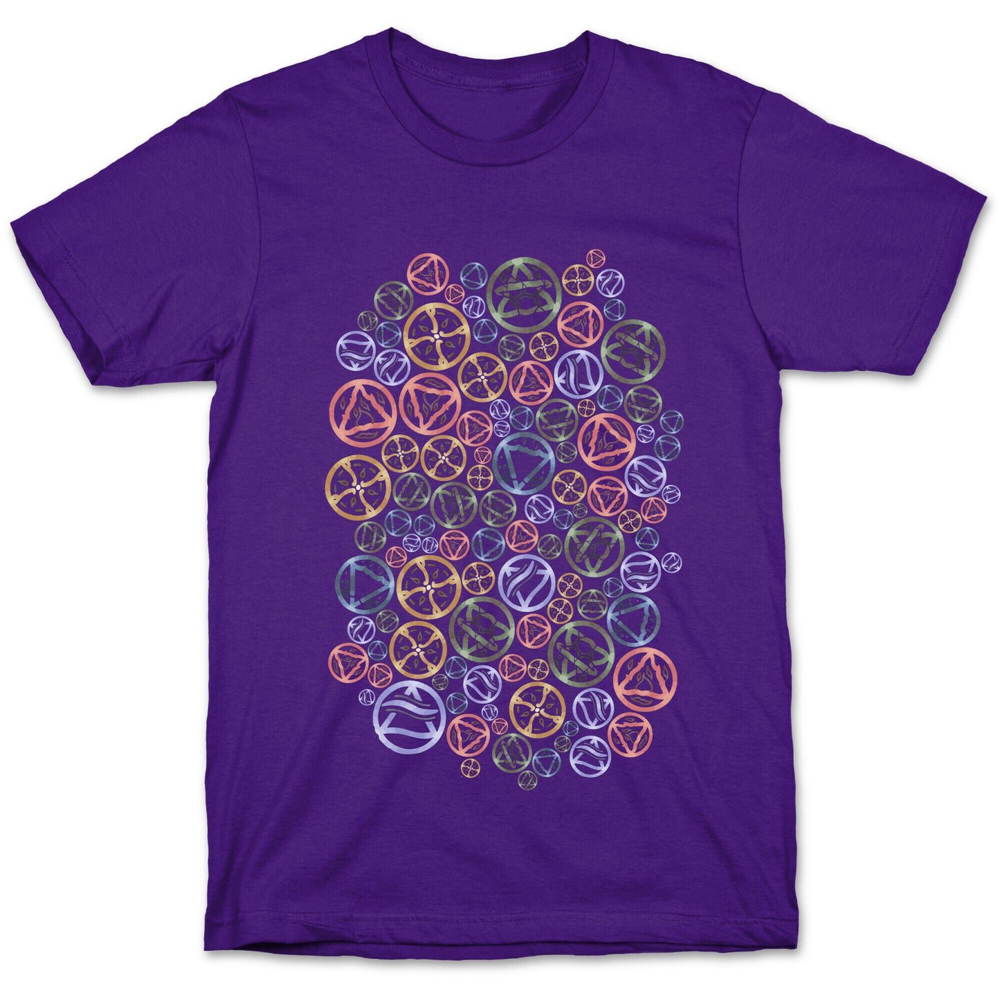 Witch's Elements Pattern T-Shirt