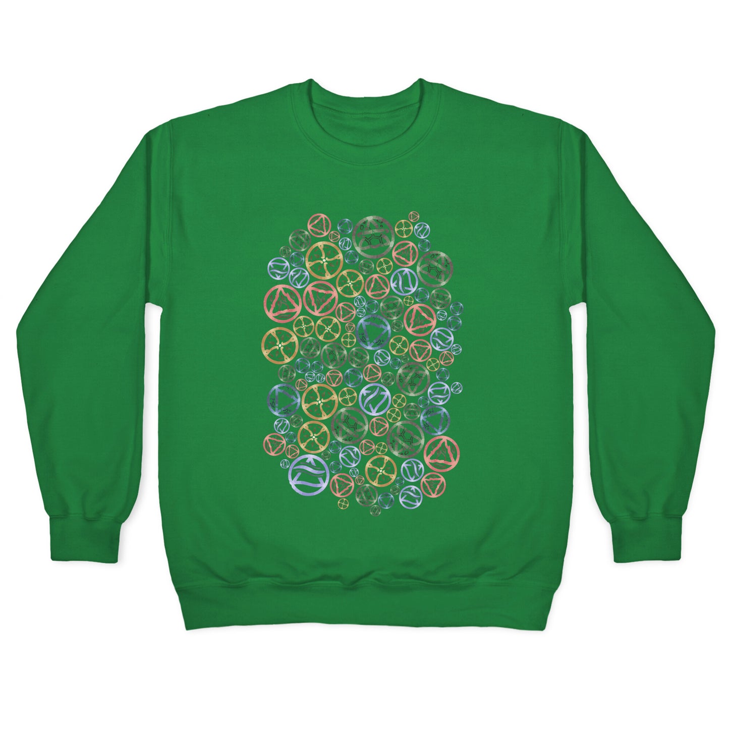 Witch's Elements Pattern Crewneck Sweatshirt