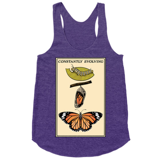 Constantly Evolving Monarch Butterfly Racerback Tank