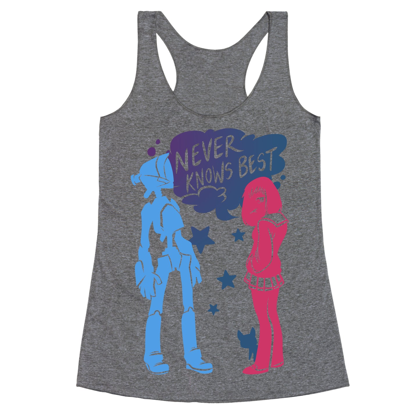 Never Knows Best Racerback Tank