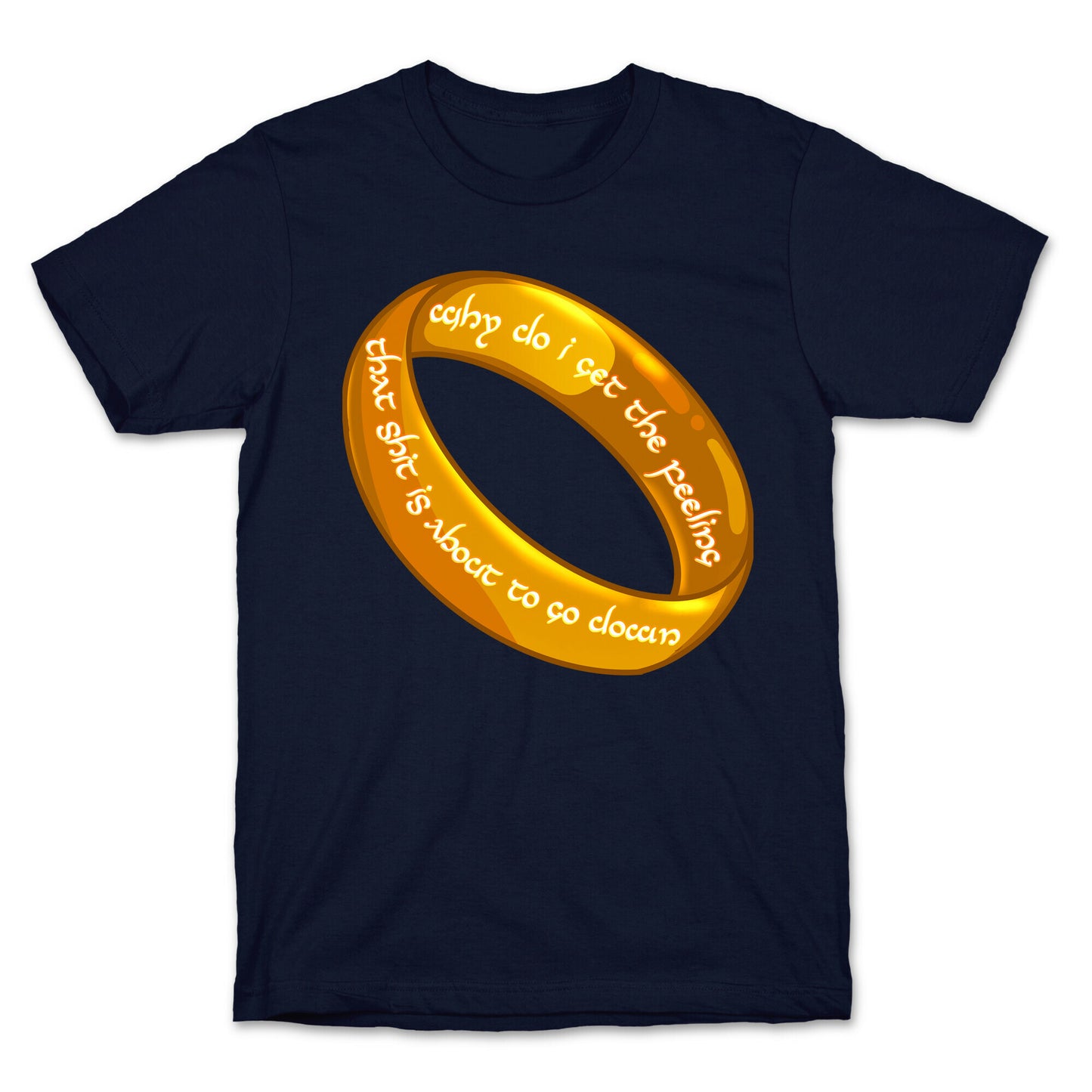 Why Do I Get the Feeling that Shit is About to Go Down One Ring T-Shirt