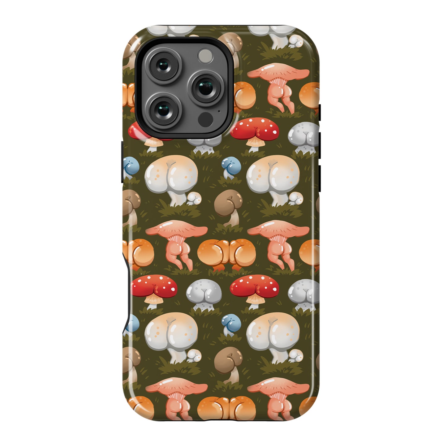 Butt Mushroom Pattern Phone Case