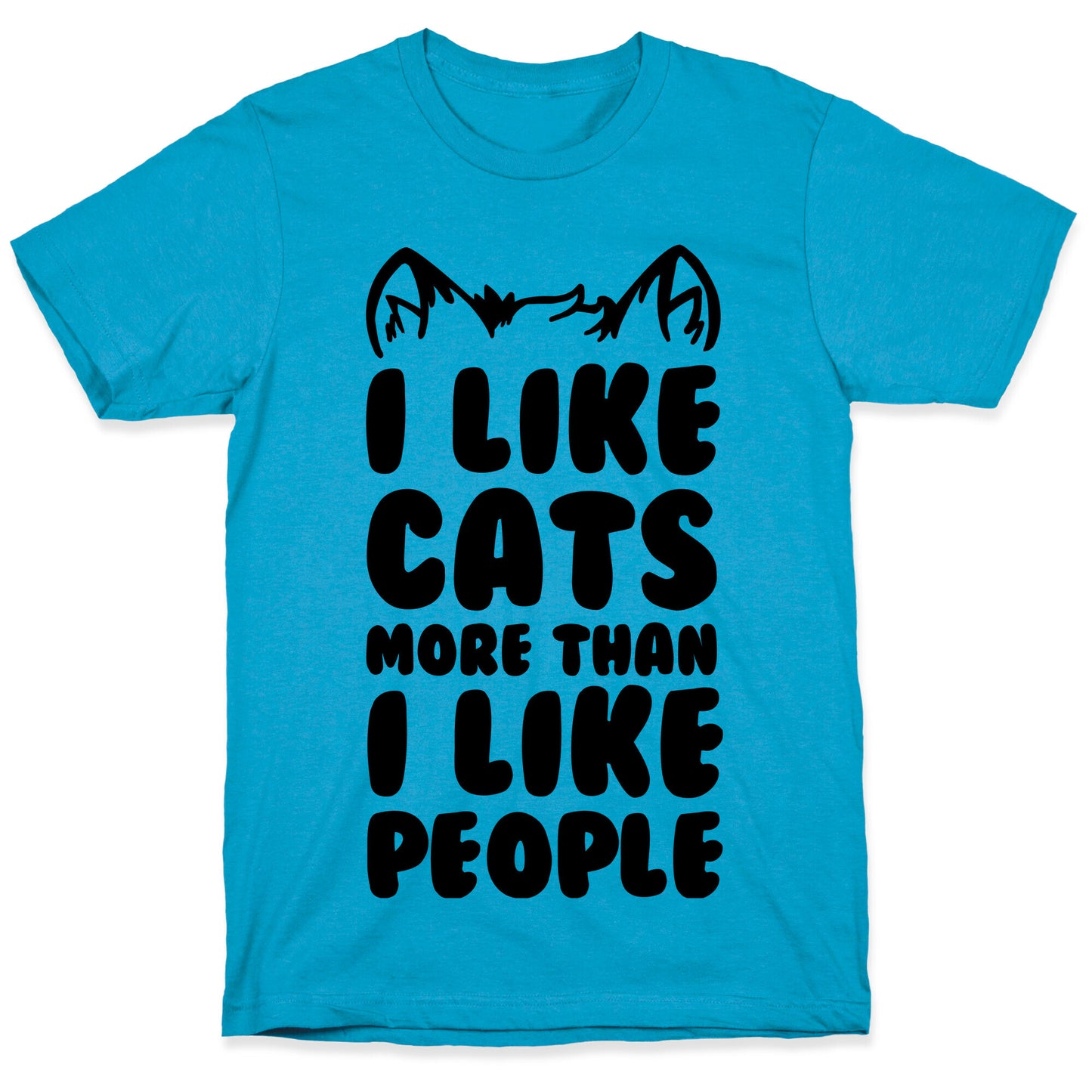 I Like Cats More Than I Like People Unisex Triblend Tee