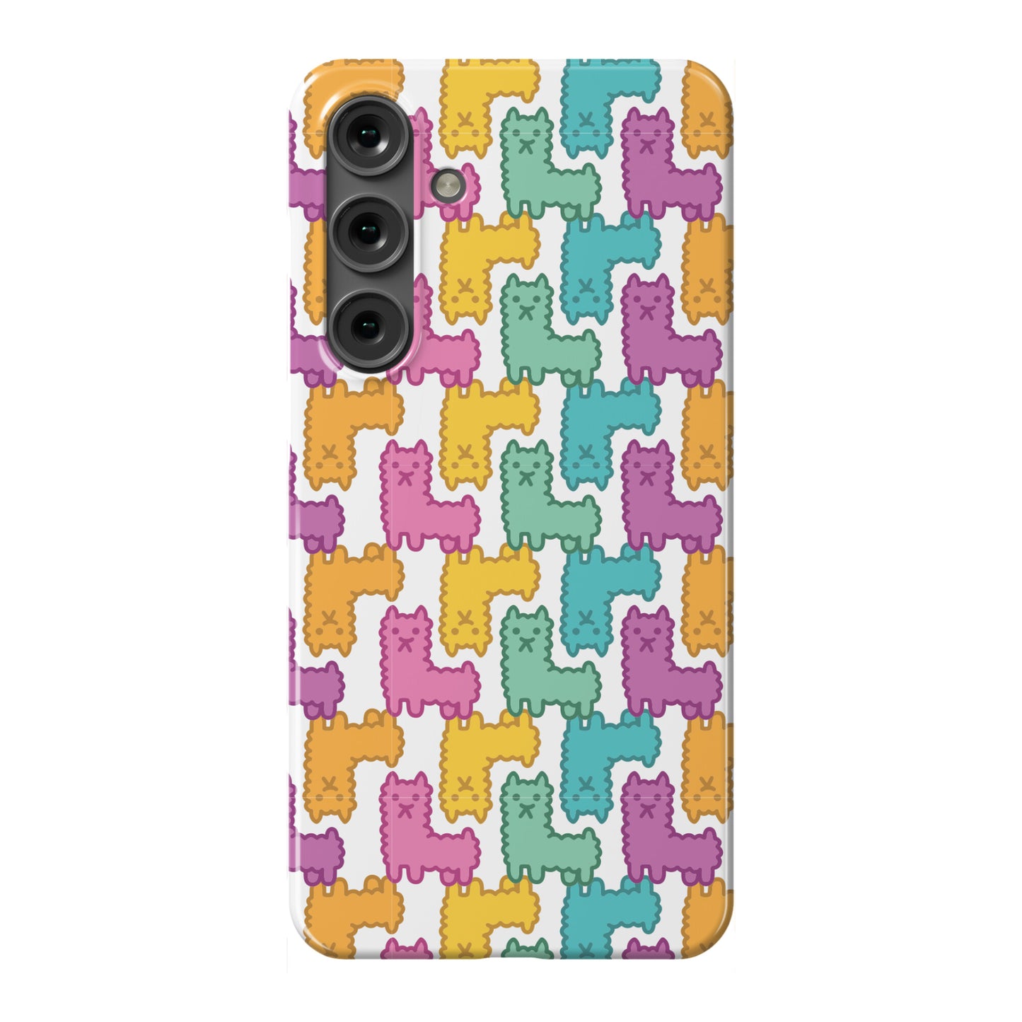 Pastel Llama Pattern Phone Case