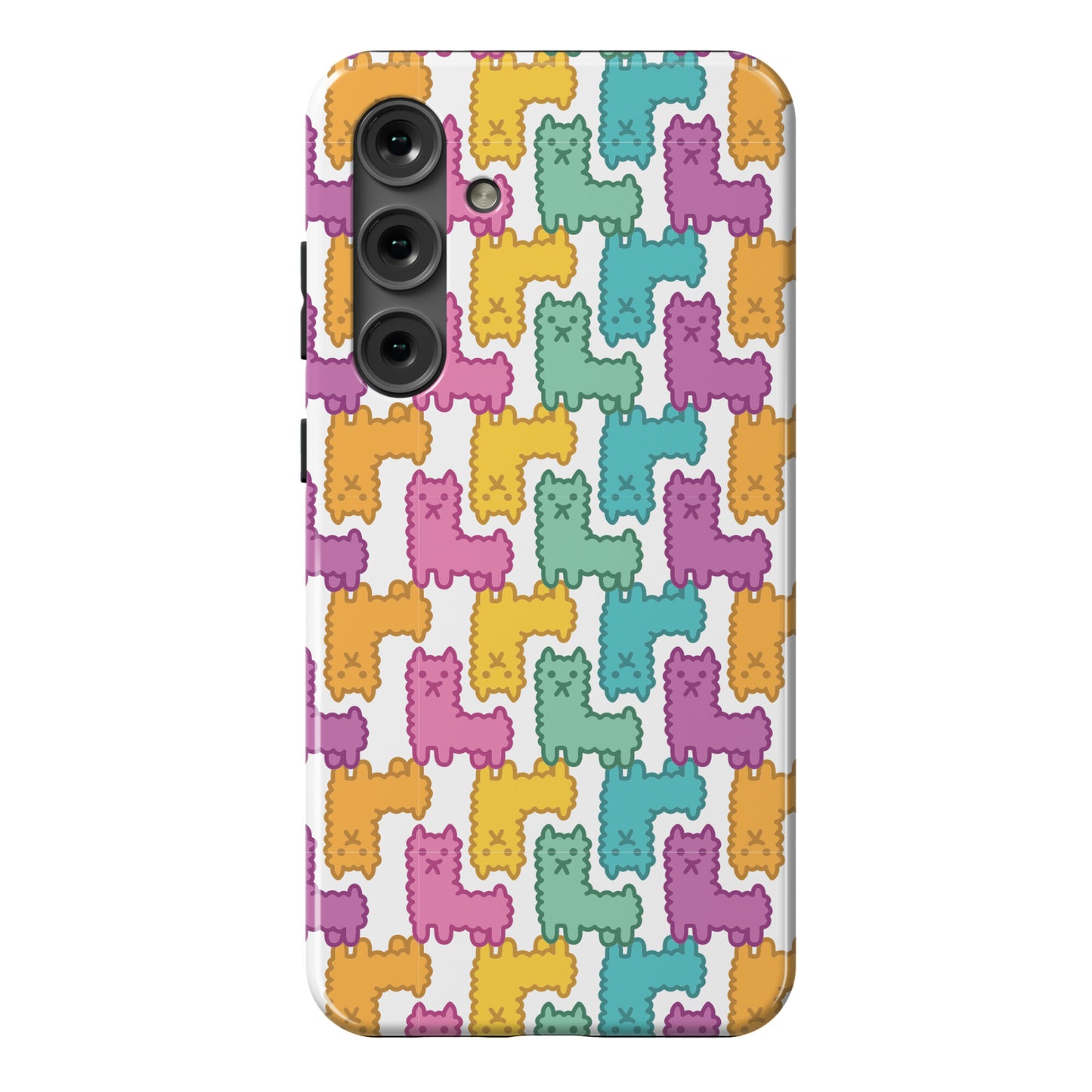 Pastel Llama Pattern Phone Case