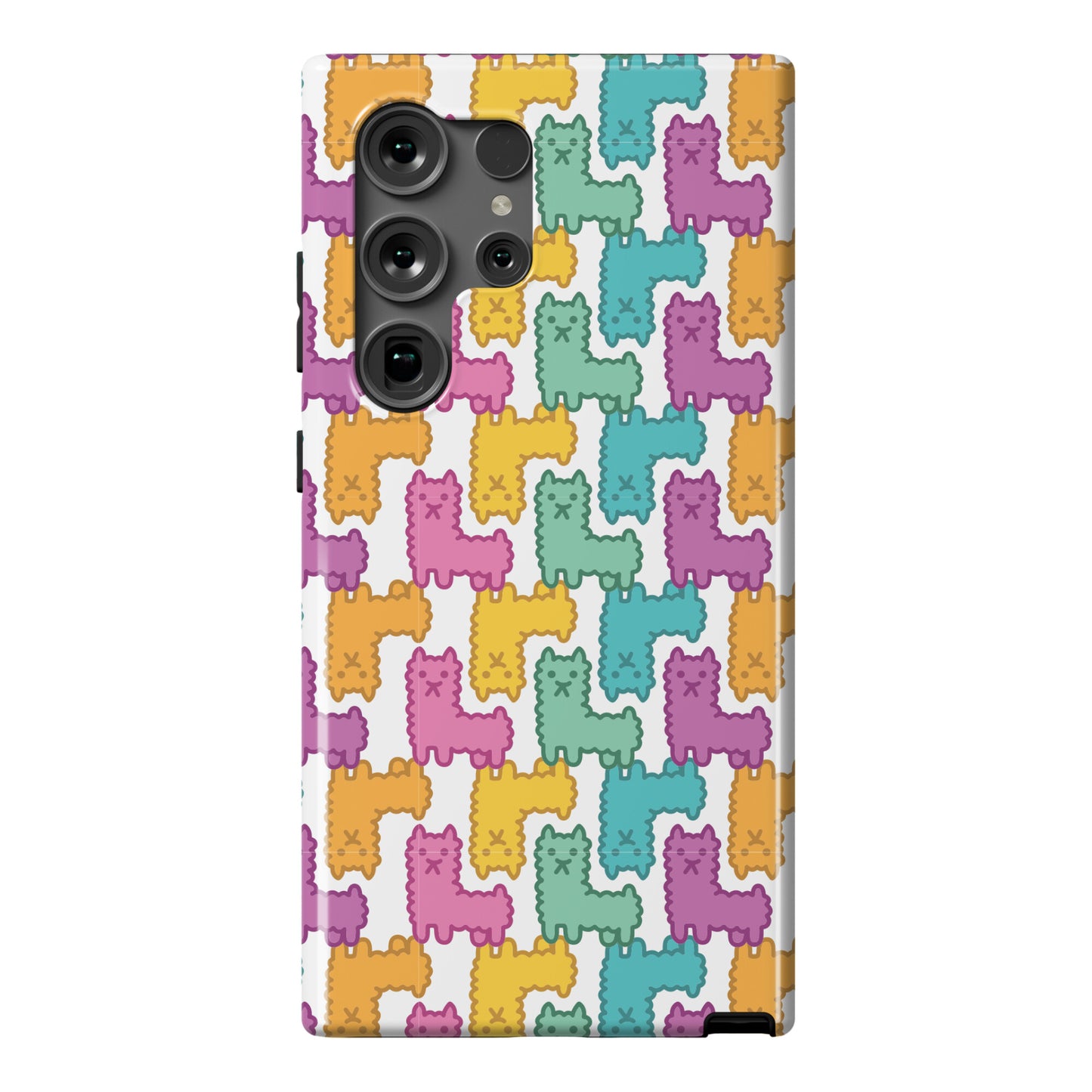 Pastel Llama Pattern Phone Case