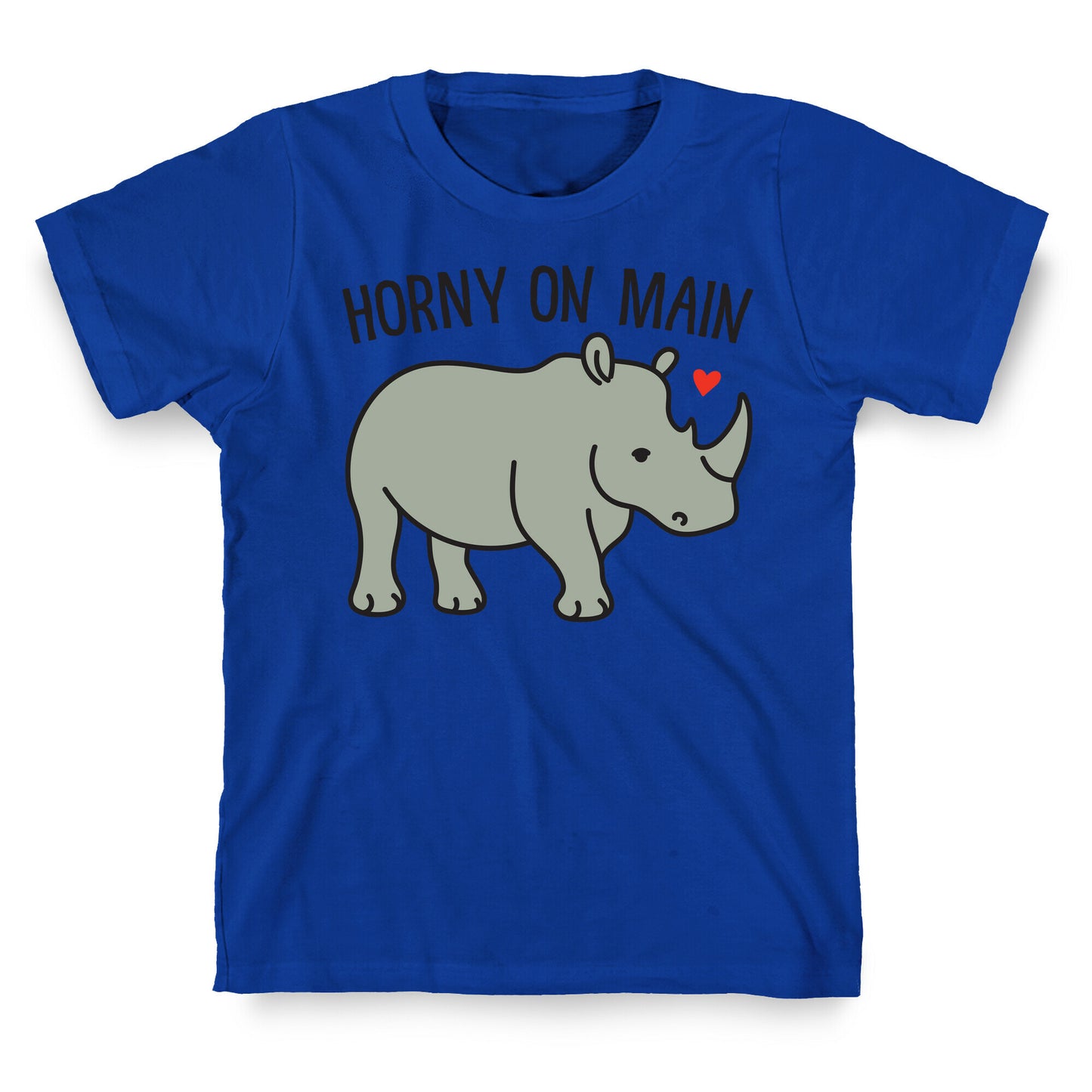 Horny On Main Rhino T-Shirt