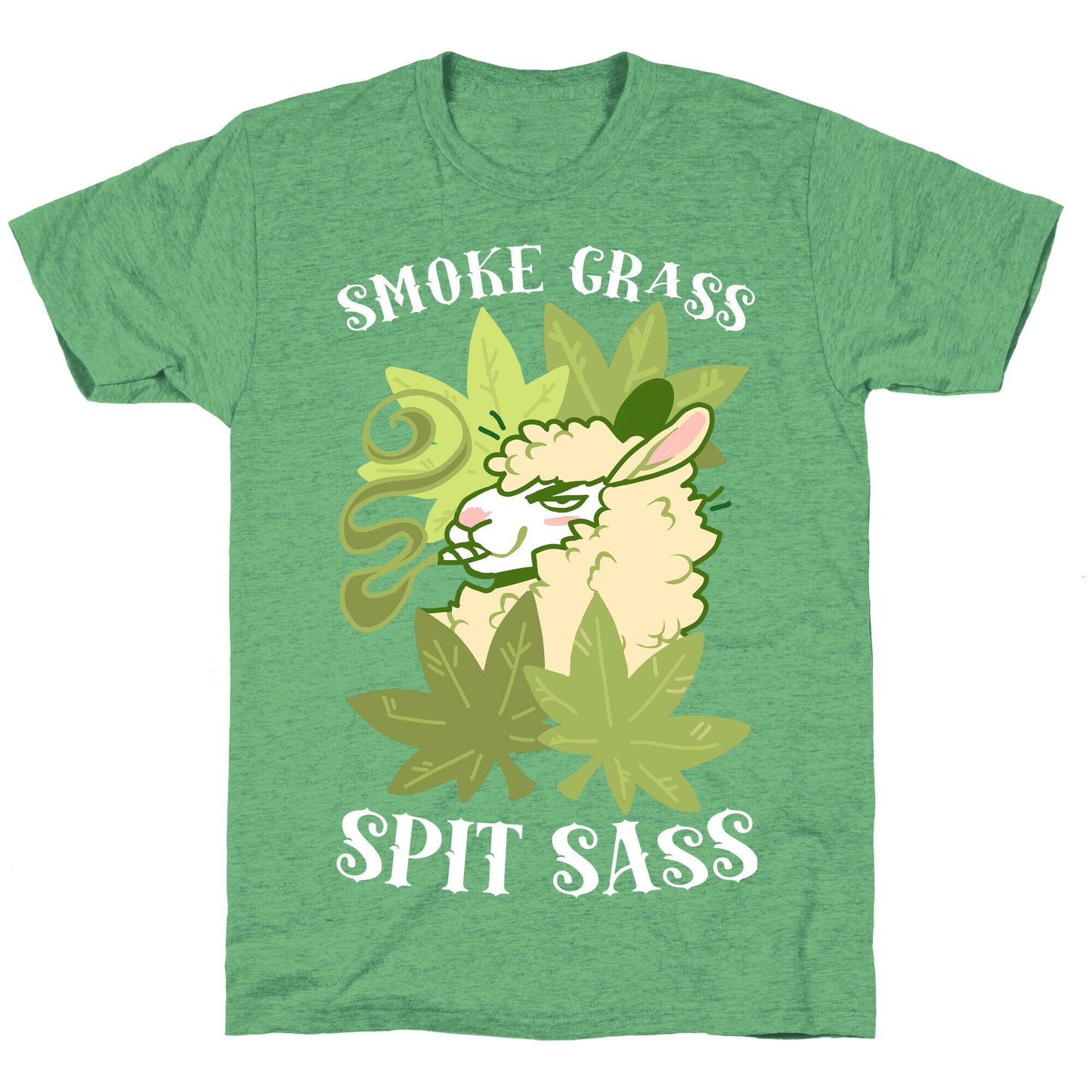 Smoke Grass Spit Sass Unisex Triblend Tee