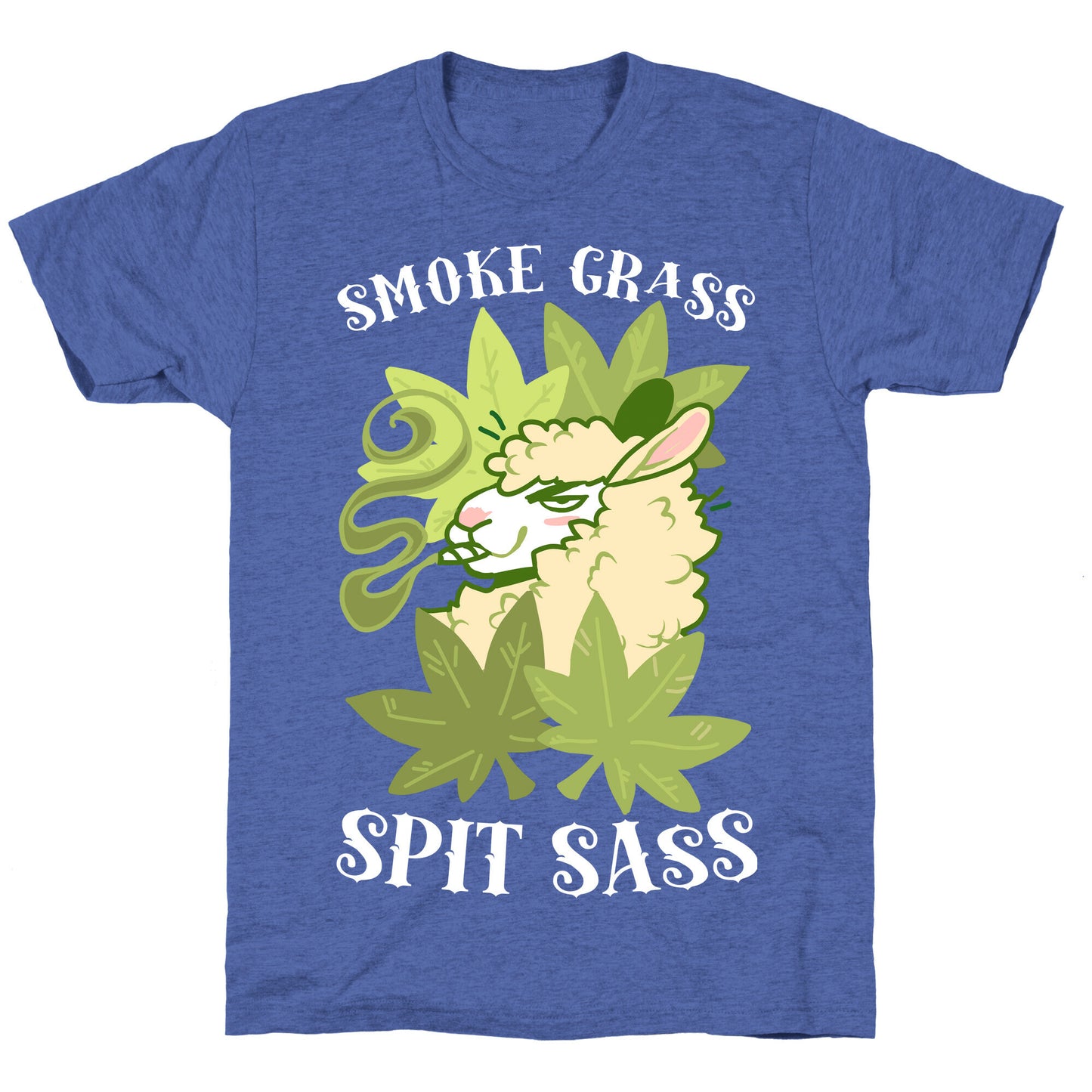 Smoke Grass Spit Sass Unisex Triblend Tee