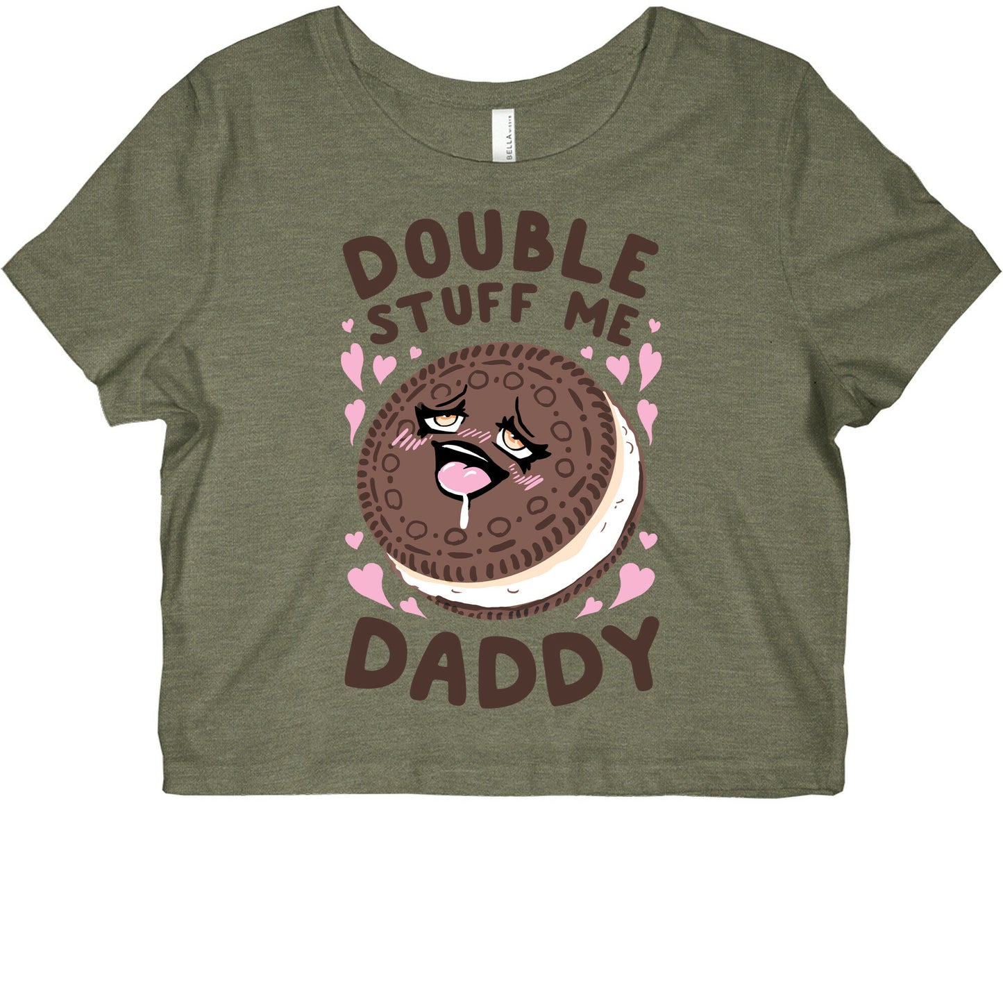 Double Stuff Me Daddy Graphic Baby Tee
