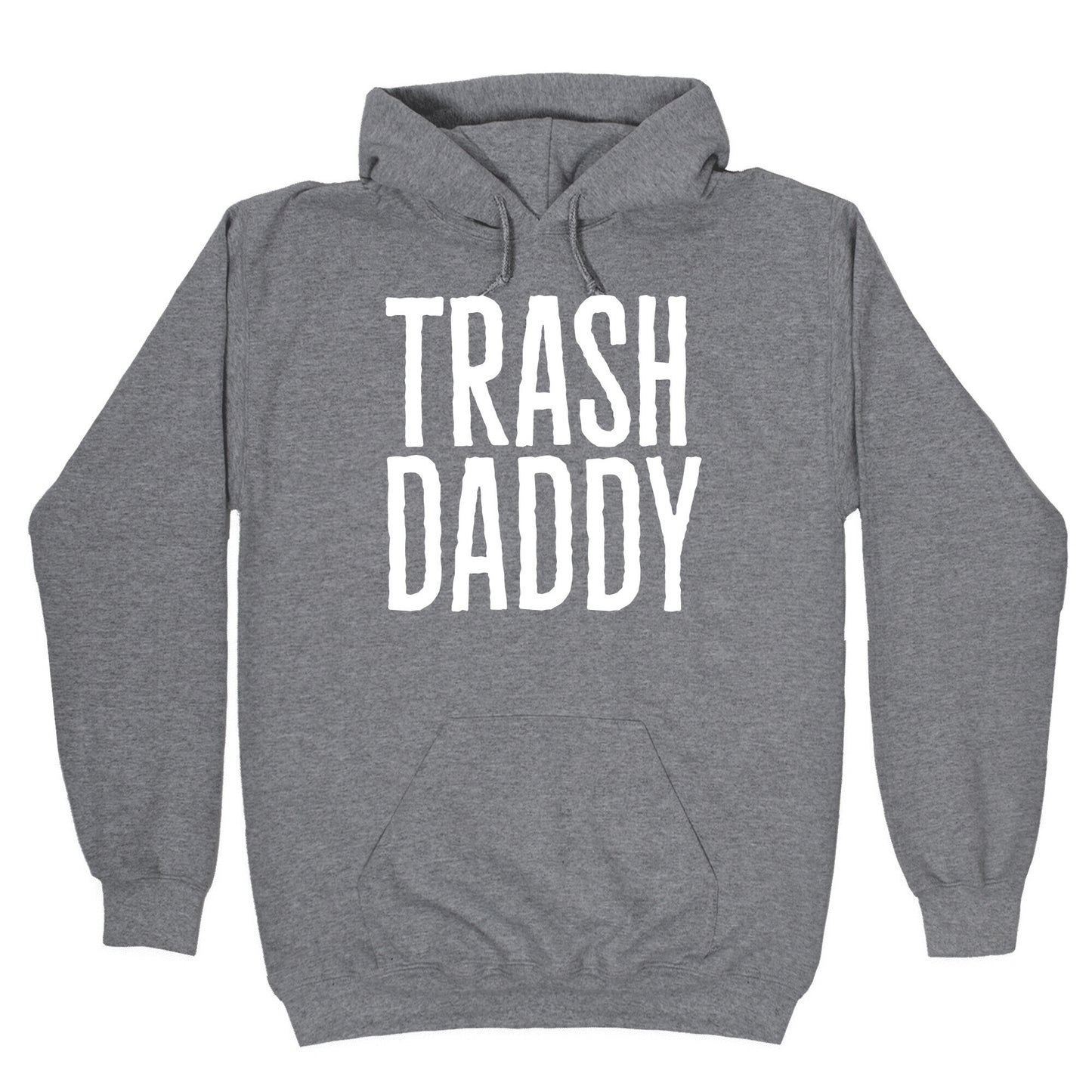 Trash Daddy White Print Hoodie