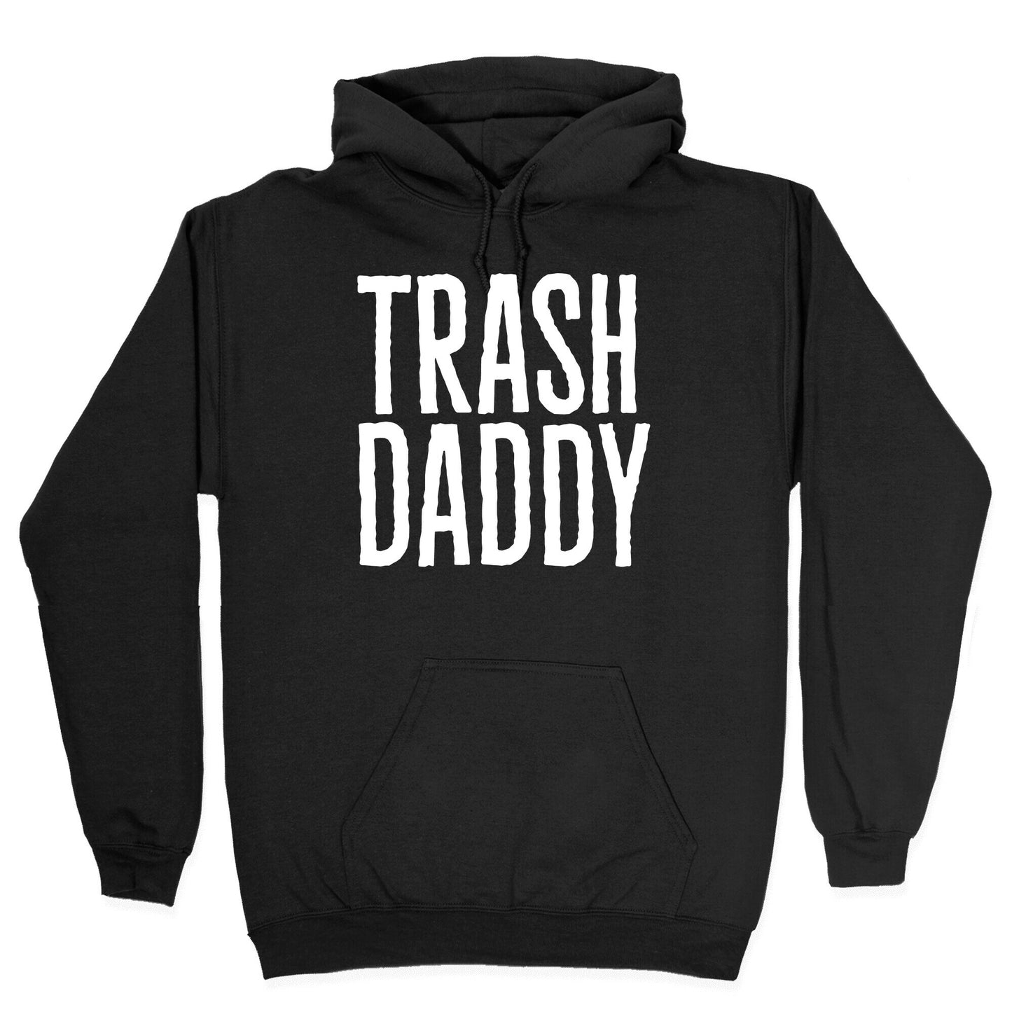 Trash Daddy White Print Hoodie