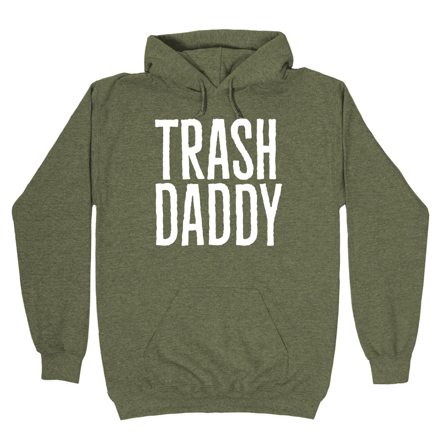 Trash Daddy White Print Hoodie