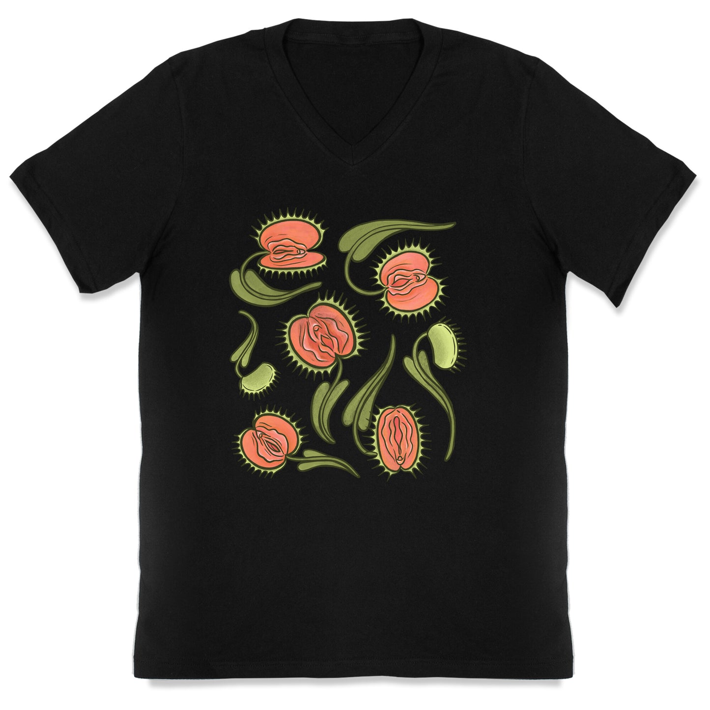Venus Flytrap Vulvas V-Neck