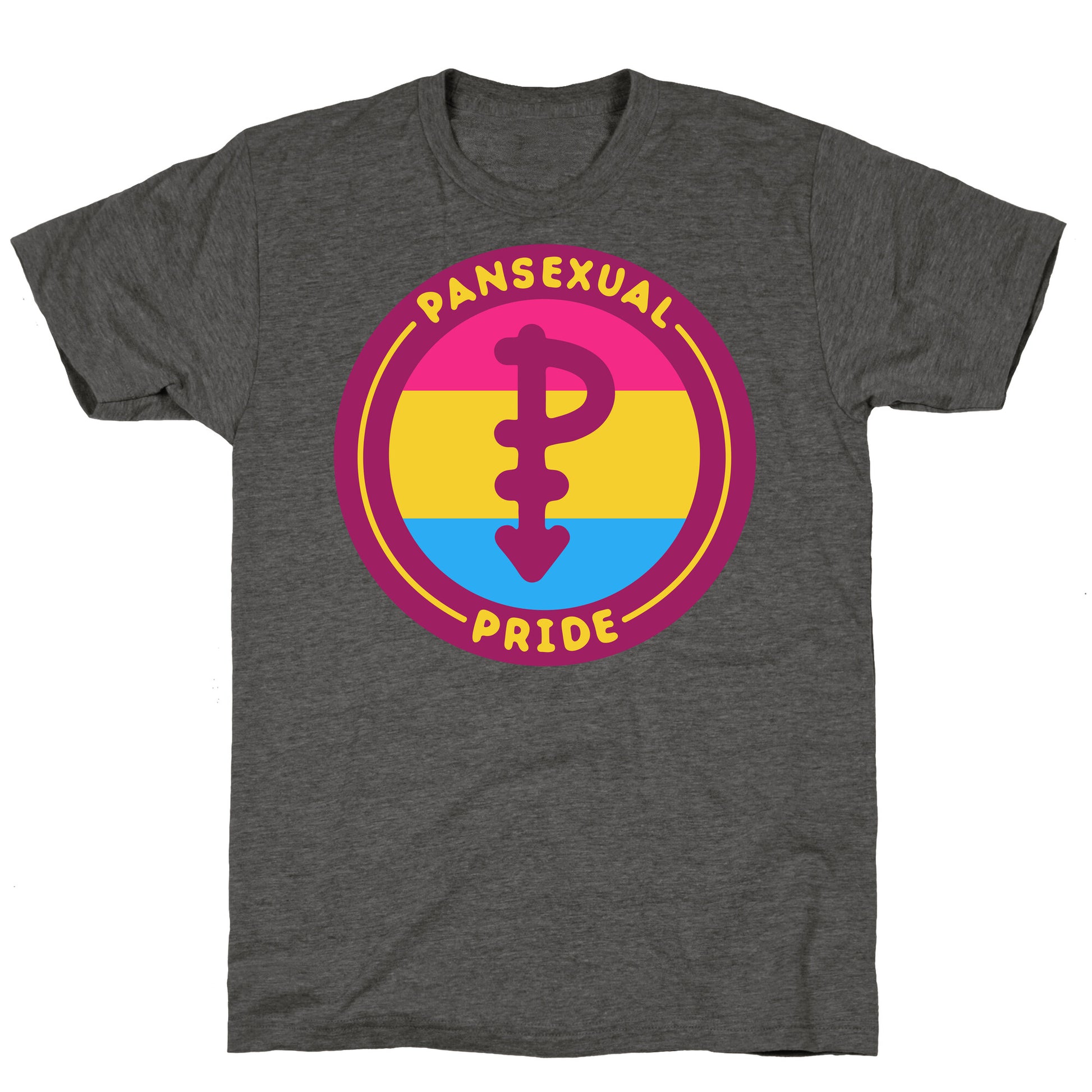 Pansexual Pride Patch Unisex Triblend Tee