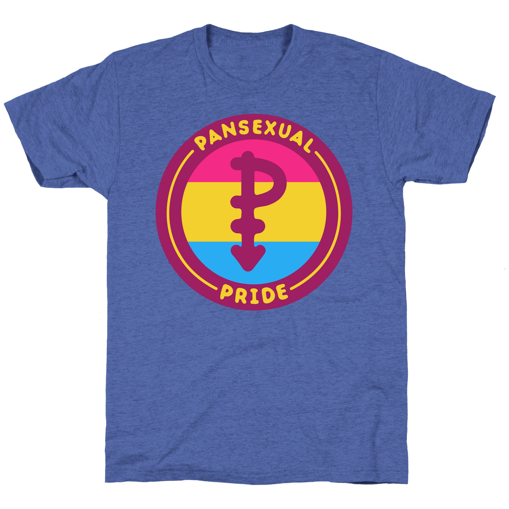 Pansexual Pride Patch Unisex Triblend Tee