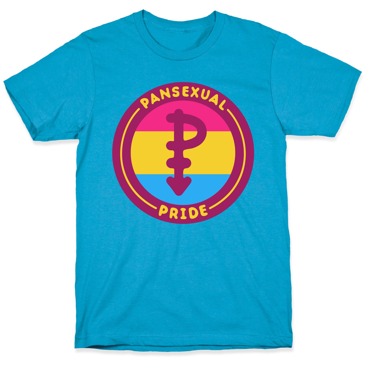 Pansexual Pride Patch Unisex Triblend Tee