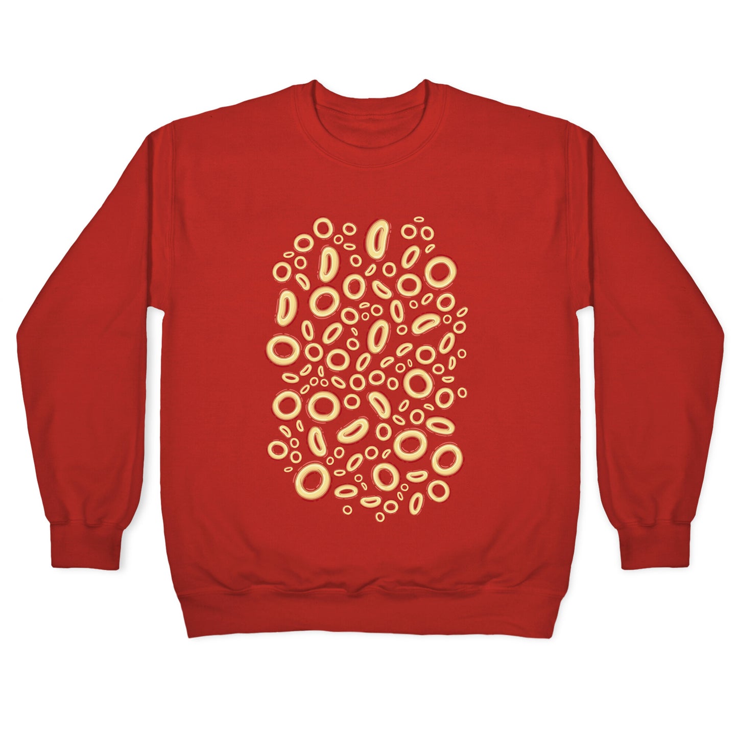 Spaghettios Pattern Crewneck Sweatshirt