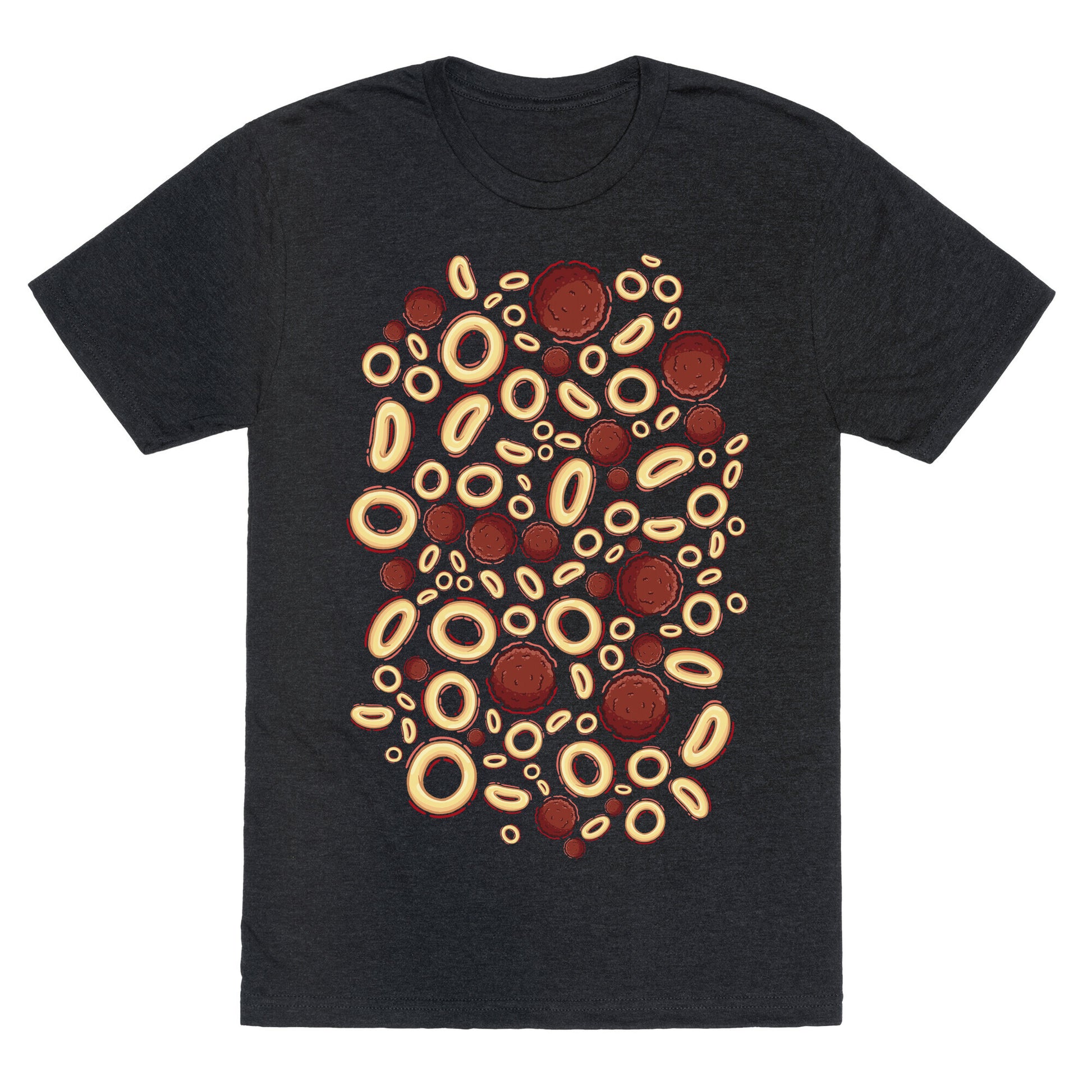 Spaghettios With Meatballs Pattern Unisex Triblend Tee