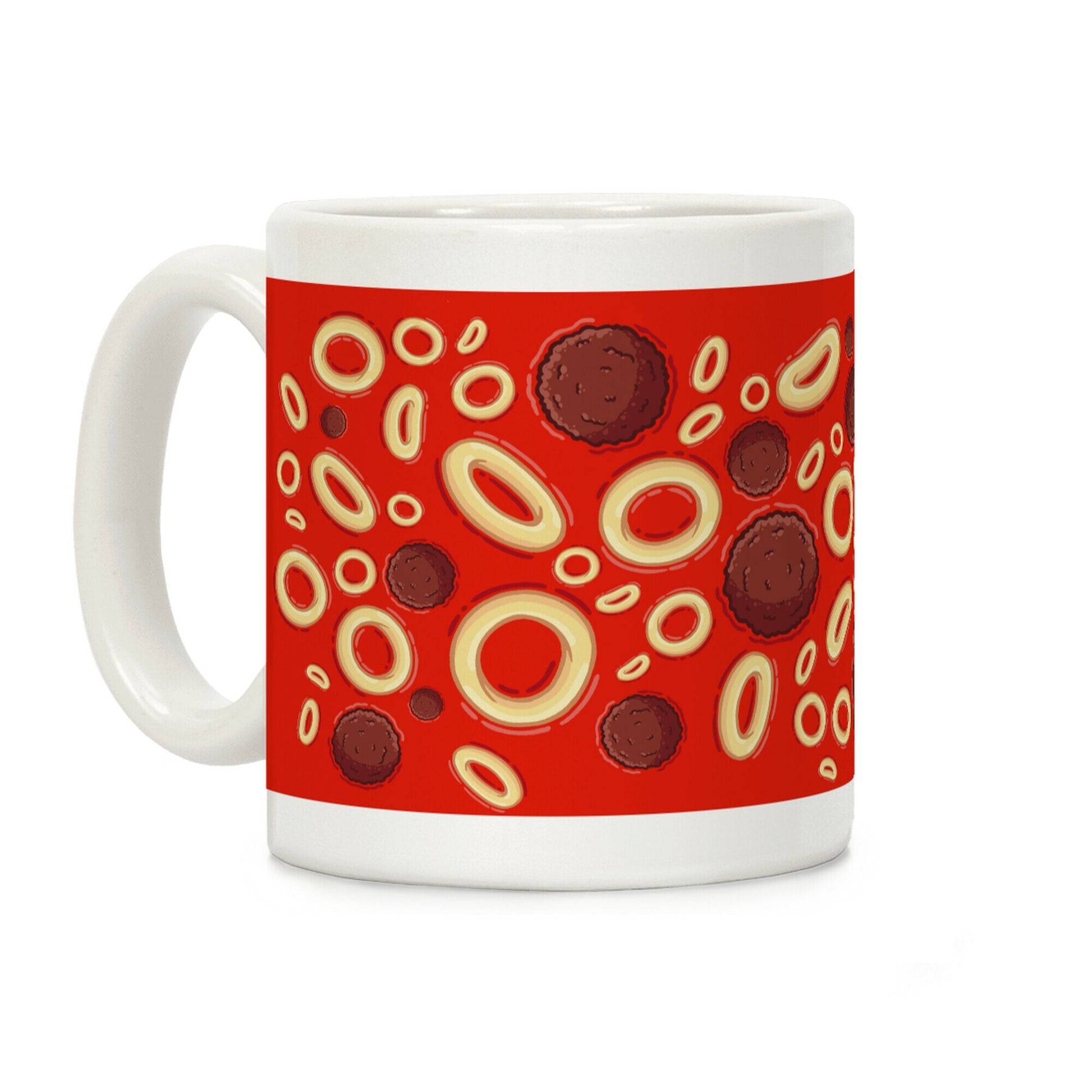 Spaghettios With Meatballs Pattern Coffee Mug