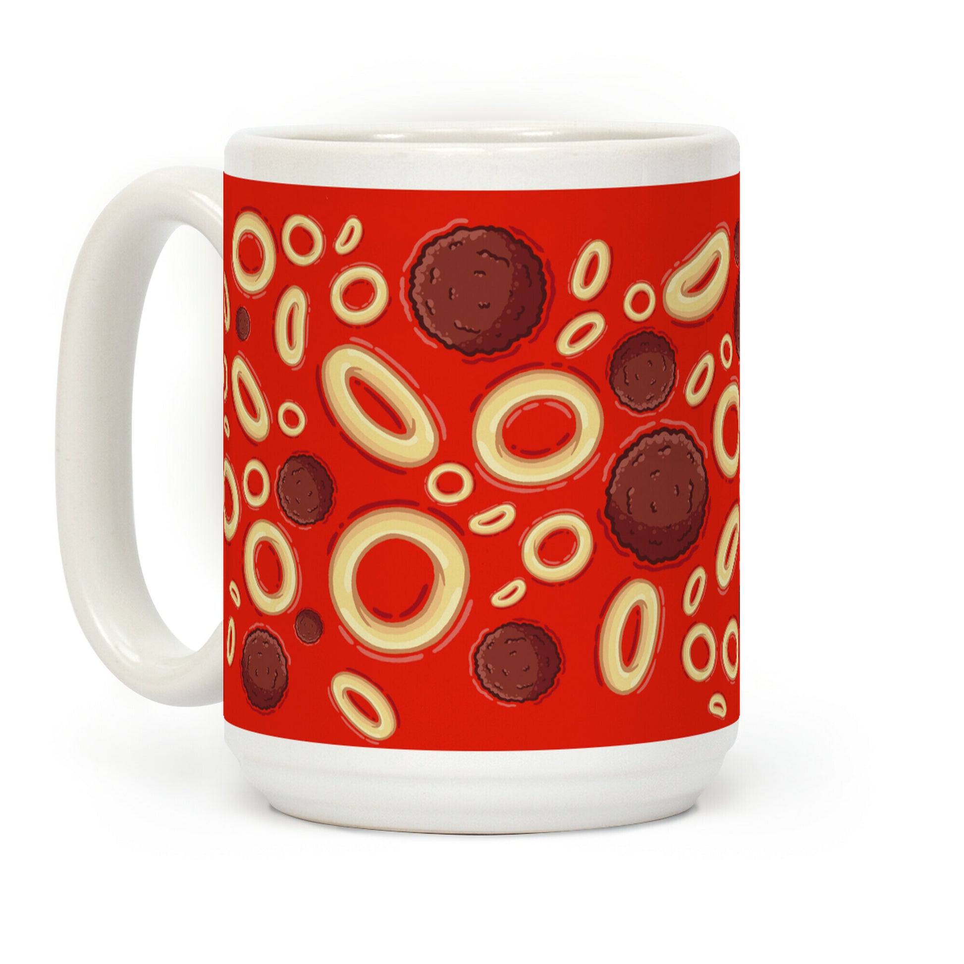 Spaghettios With Meatballs Pattern Coffee Mug