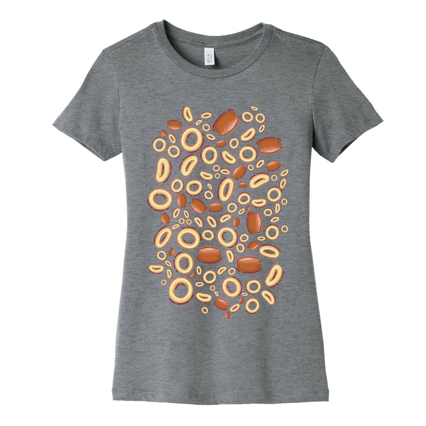 Spaghettios With Franks Pattern Women's Cotton Tee