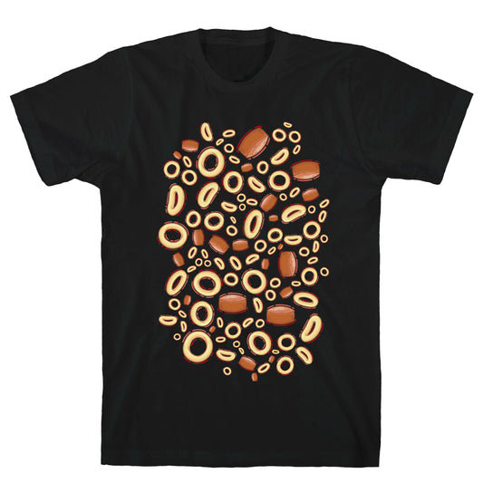 Spaghettios With Franks Pattern T-Shirt