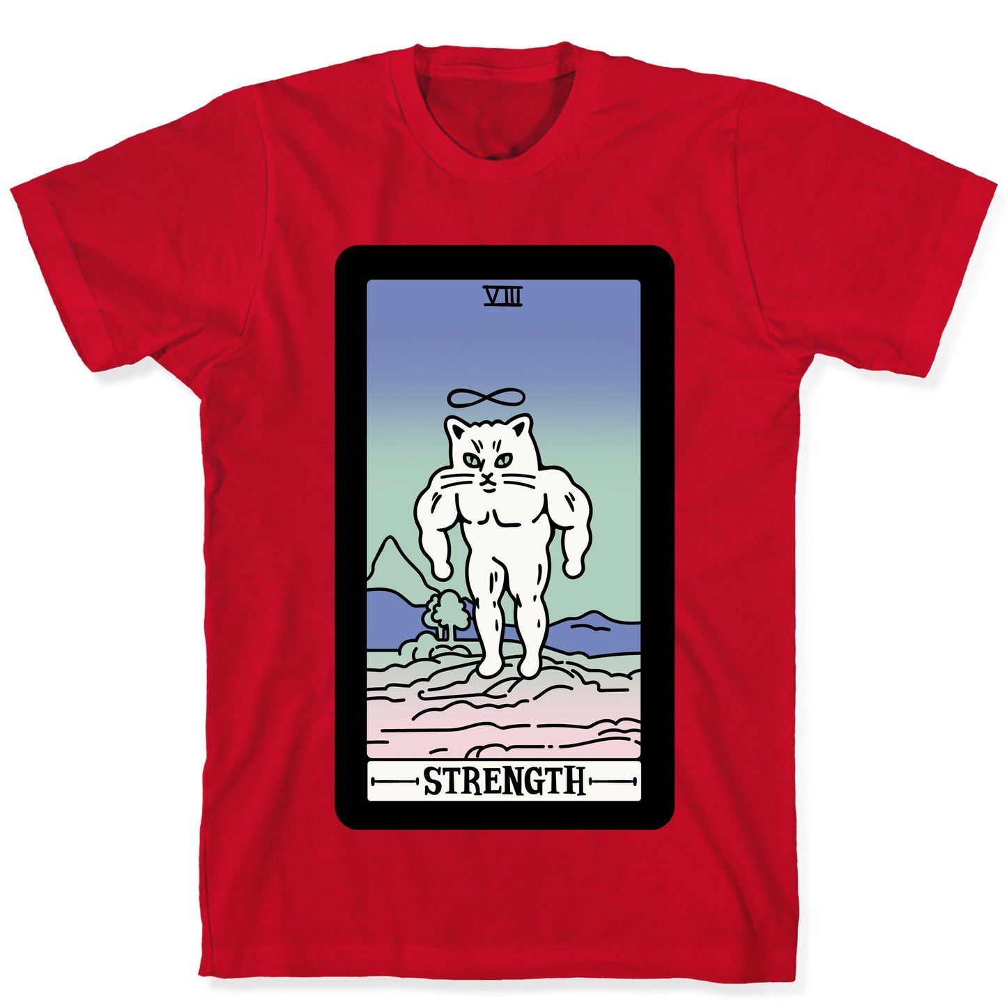 Strength Cat Meme Tarot Card T-Shirt