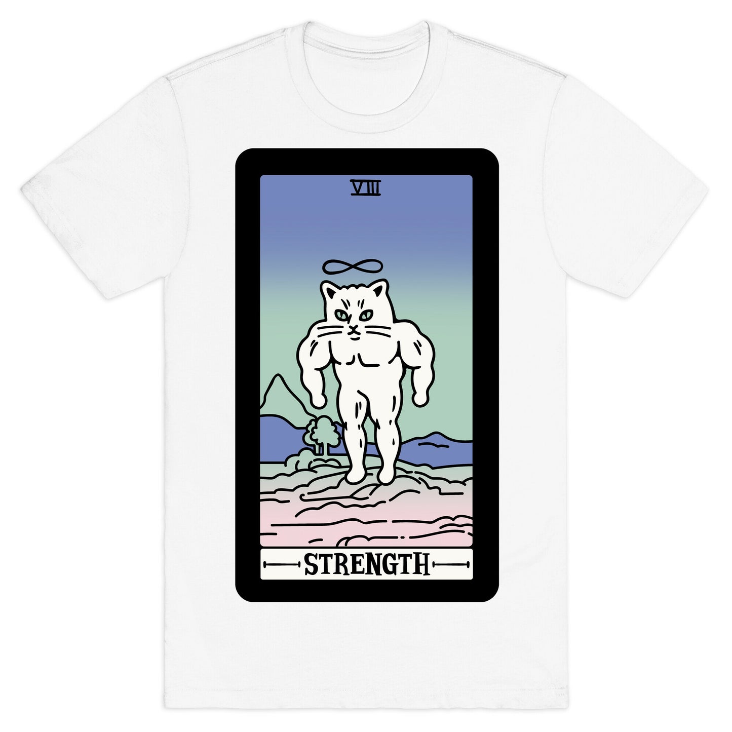 Strength Cat Meme Tarot Card T-Shirt