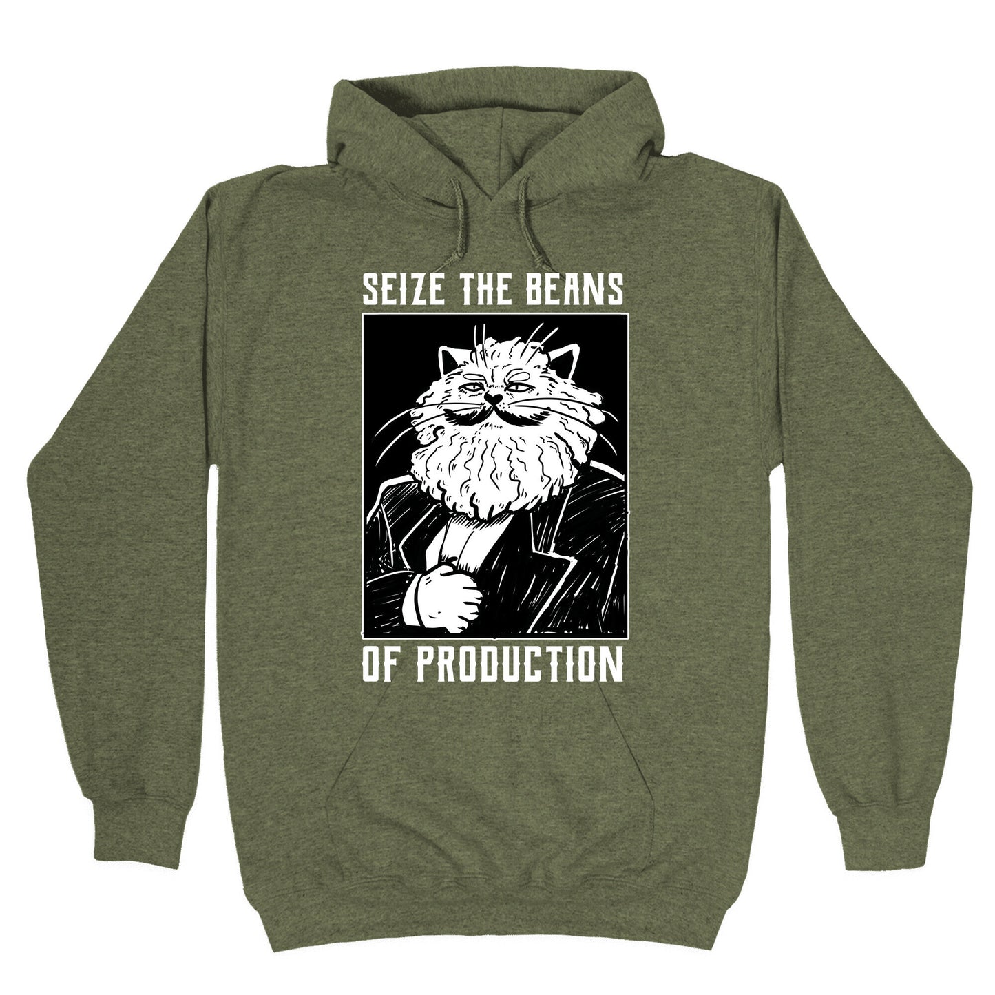 Seize the Beans of Production Hoodie