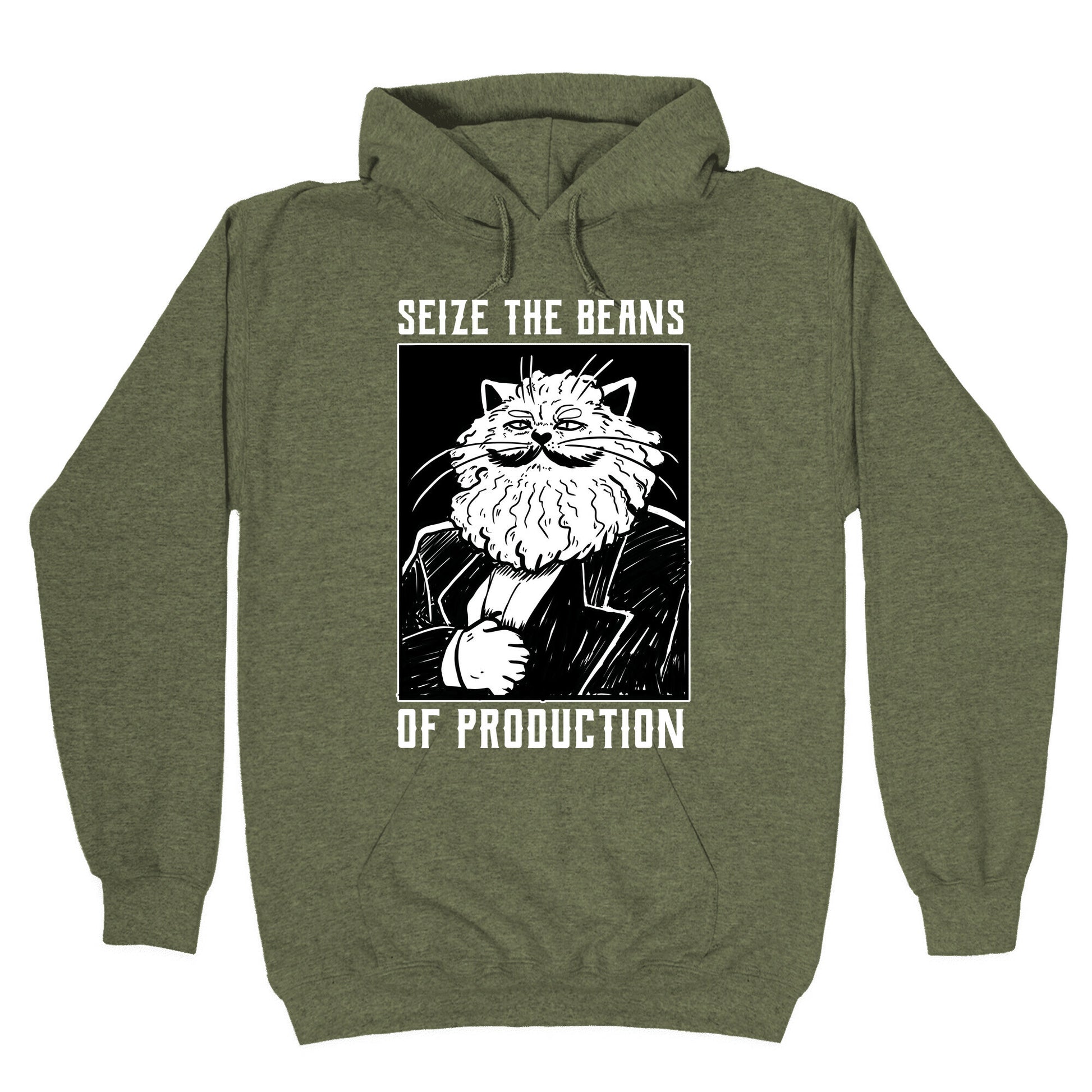 Seize the Beans of Production Hoodie