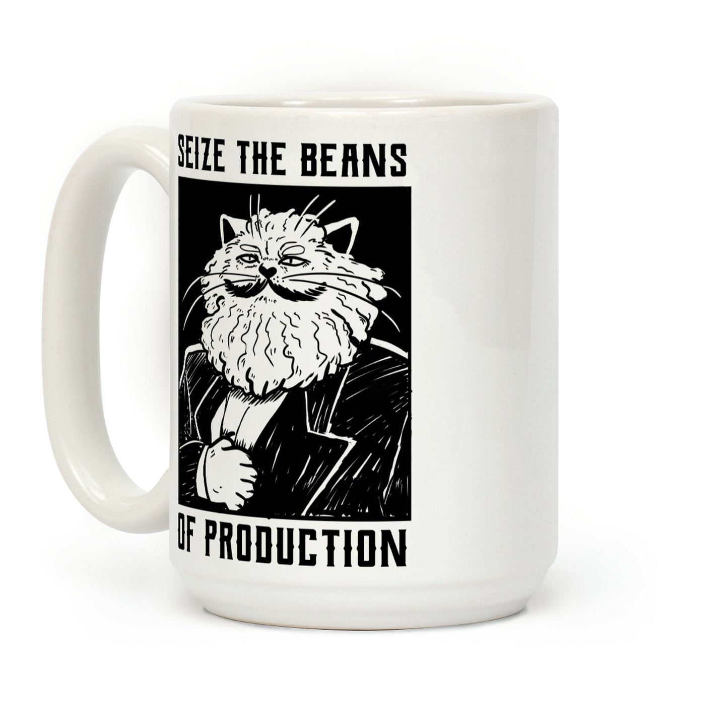 Seize the Beans of Production Coffee Mug