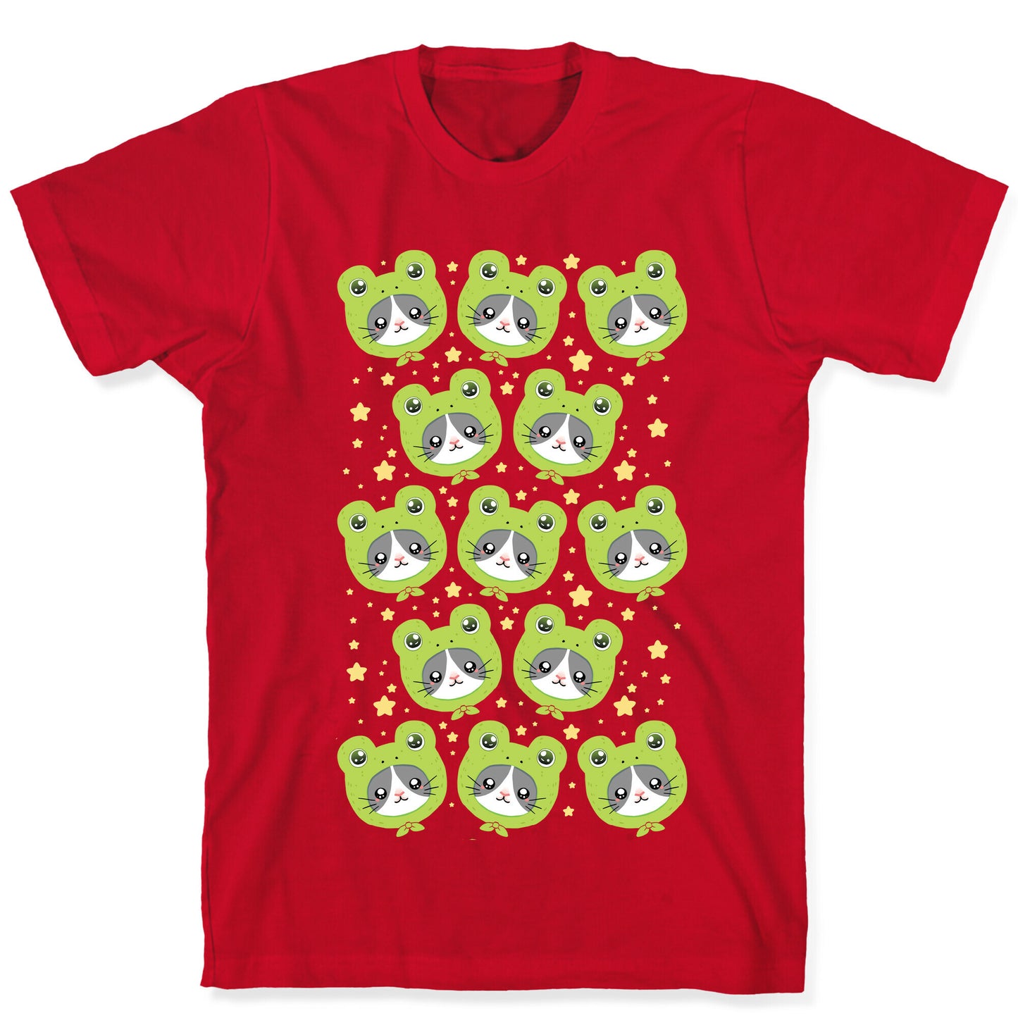 Frog Hat Cat T-Shirt