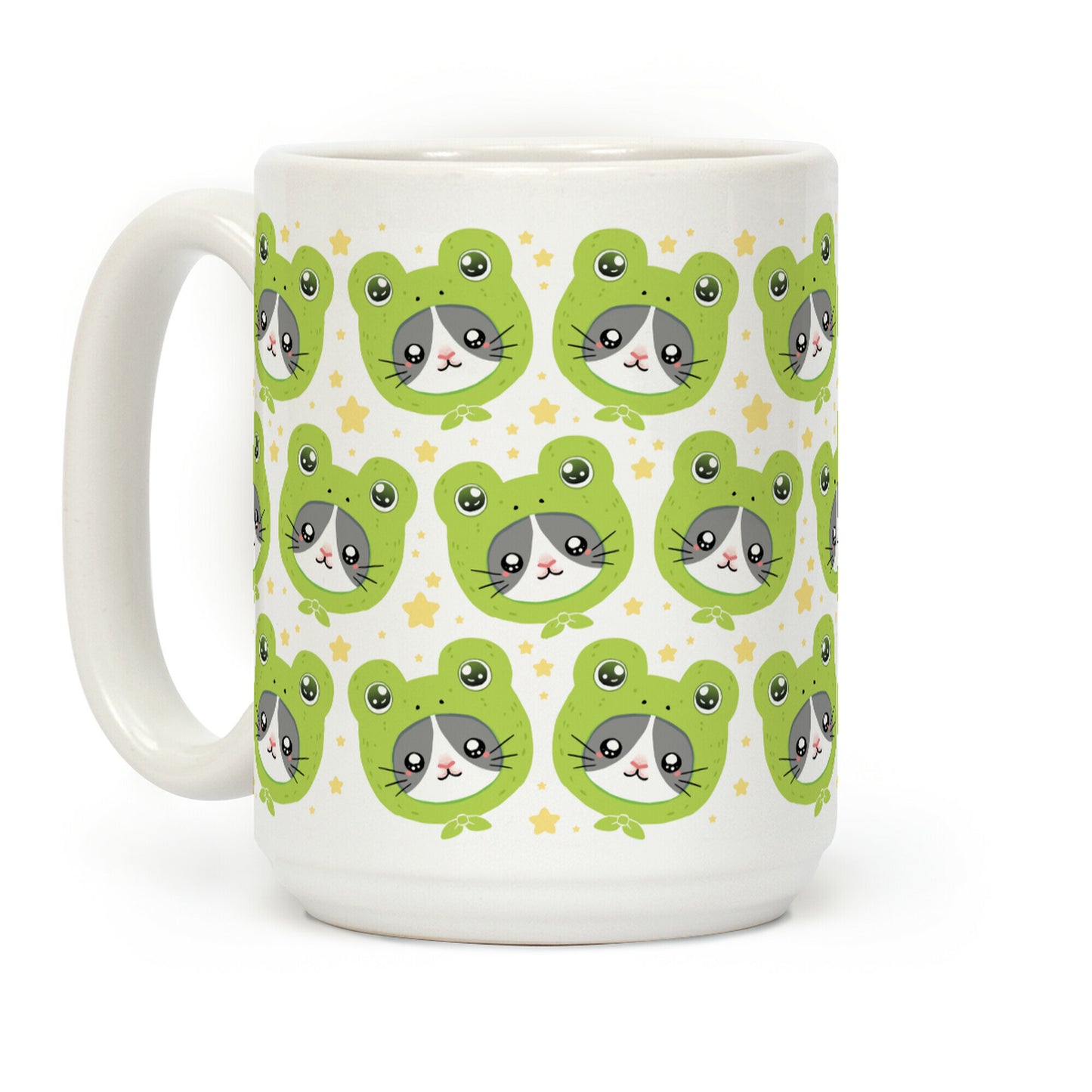 Frog Hat Cat Coffee Mug