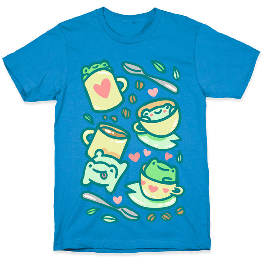 Coffee And Tea Frogs T-Shirt