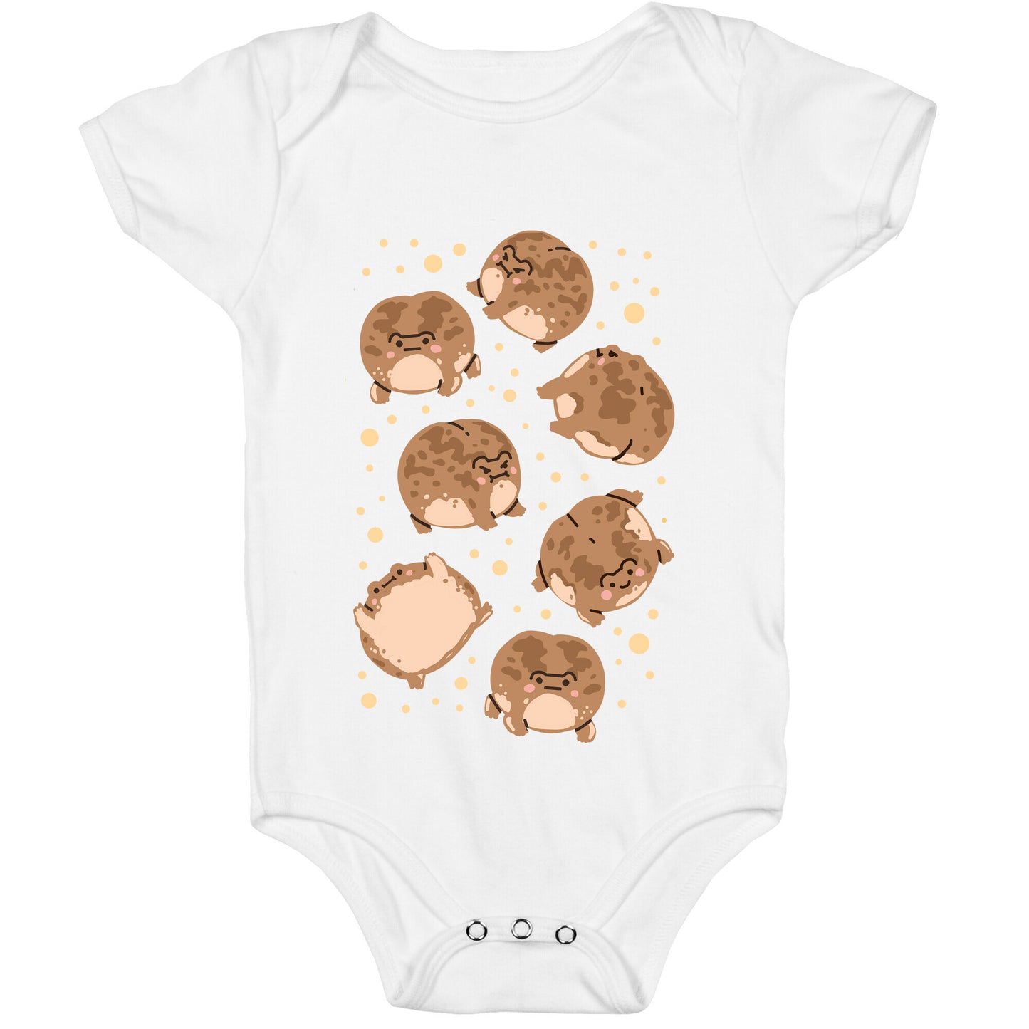 Desert Rain Frog Pattern Baby One Piece