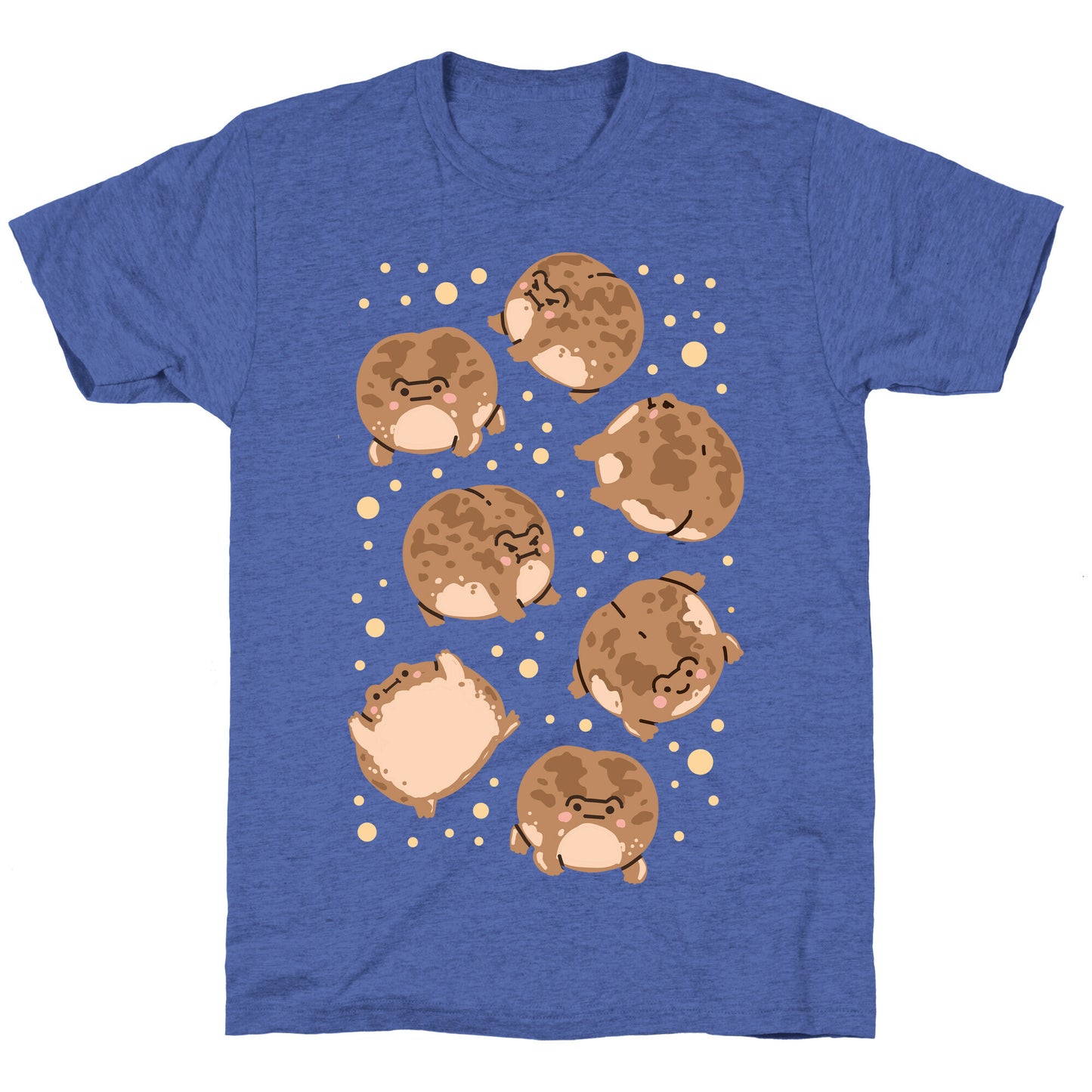 Desert Rain Frog Pattern Unisex Triblend Tee
