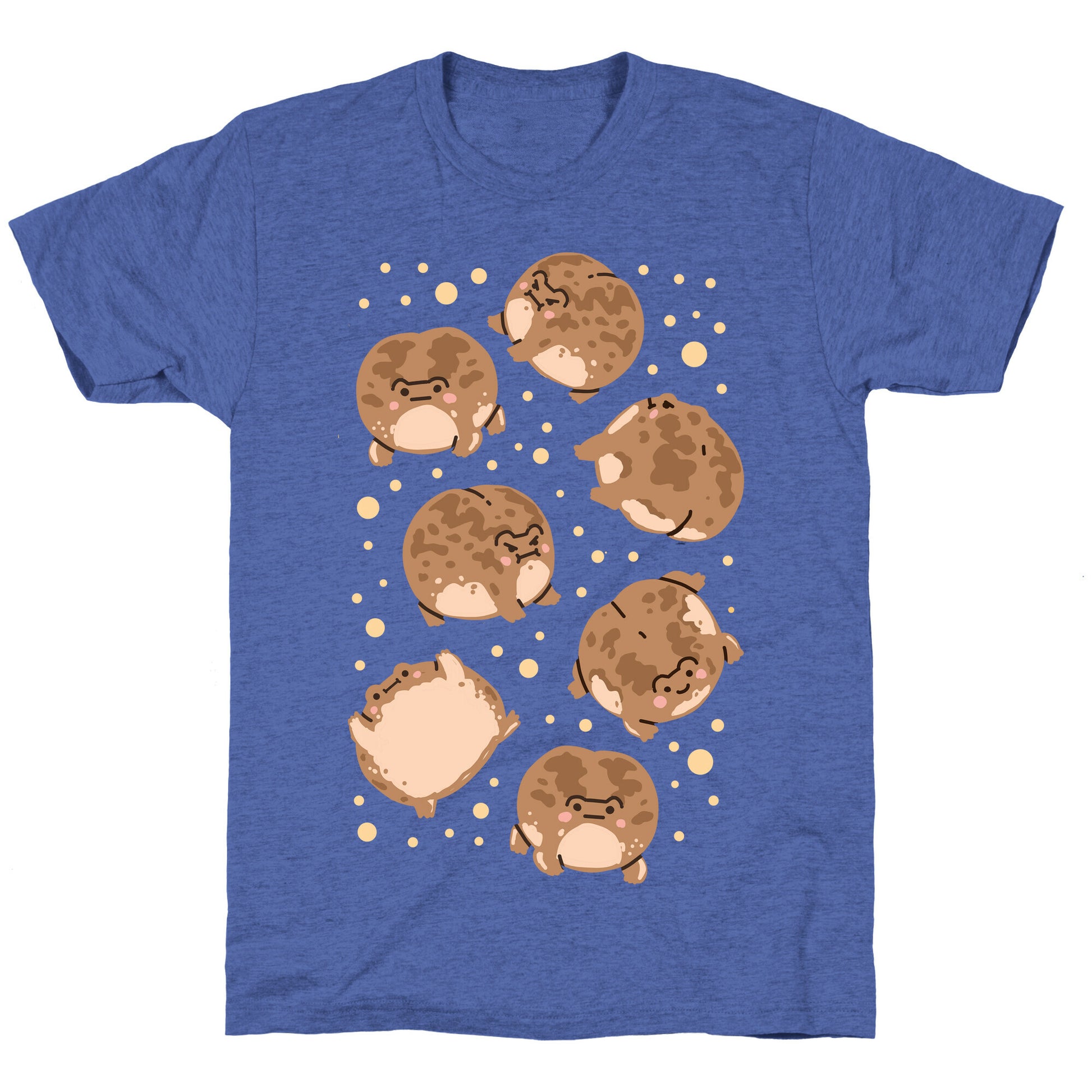 Desert Rain Frog Pattern Unisex Triblend Tee